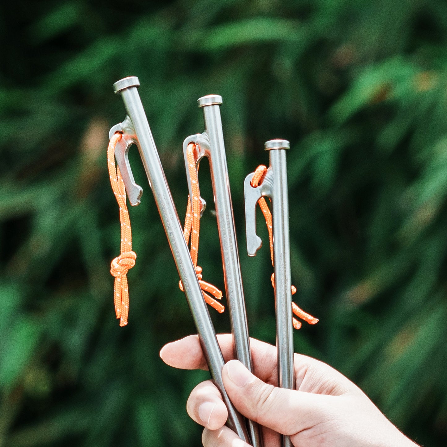 Boundless Voyage Multi-Size Titanium Alloy Tent Stakes | Ultralight Heavy Duty Ground Pegs, Portable Camping Accessories, 24cm/30cm/35cm/40cm, 6Pcs Pack Ti4015P