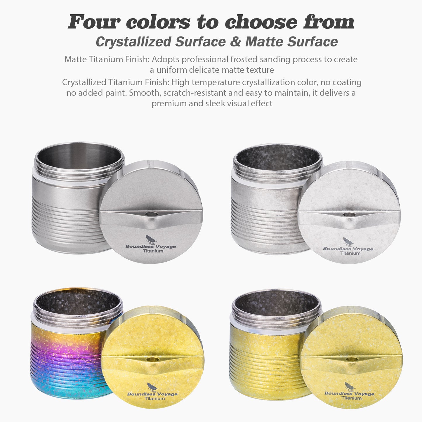 Boundless Voyage Titanium Pill Container, Waterproof Portable Pill Box, Lightweight Mini Pill Holder for Travel, Outdoor, Daily Use, Airtight Pill Case for Medication, Vitamins, Supplements, with Lanyard Ti9007O
