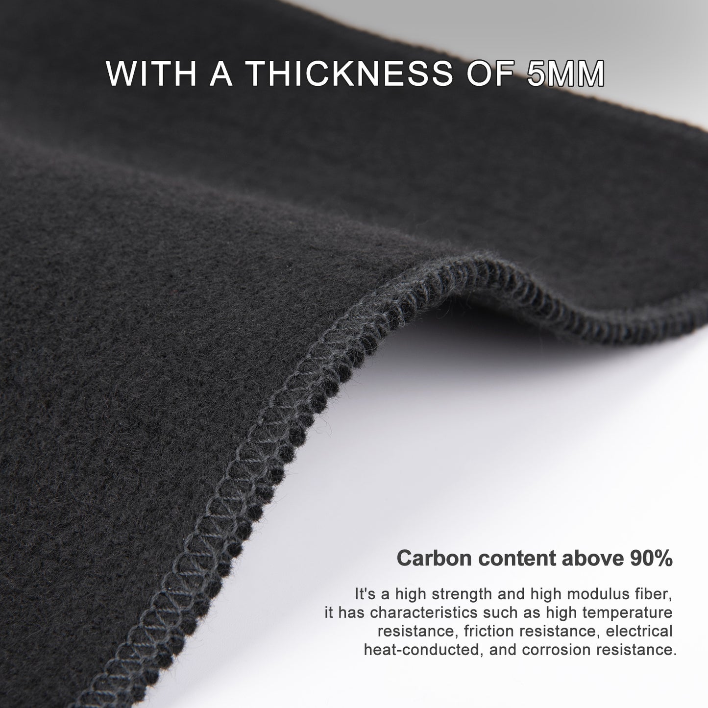 Boundless Voyage Fire Blanket for Heat Resistant Welding Blanket 1472°F Flame Retardant Carbon Felt for Grill Stove Soldering Protection BV1037/BV1038