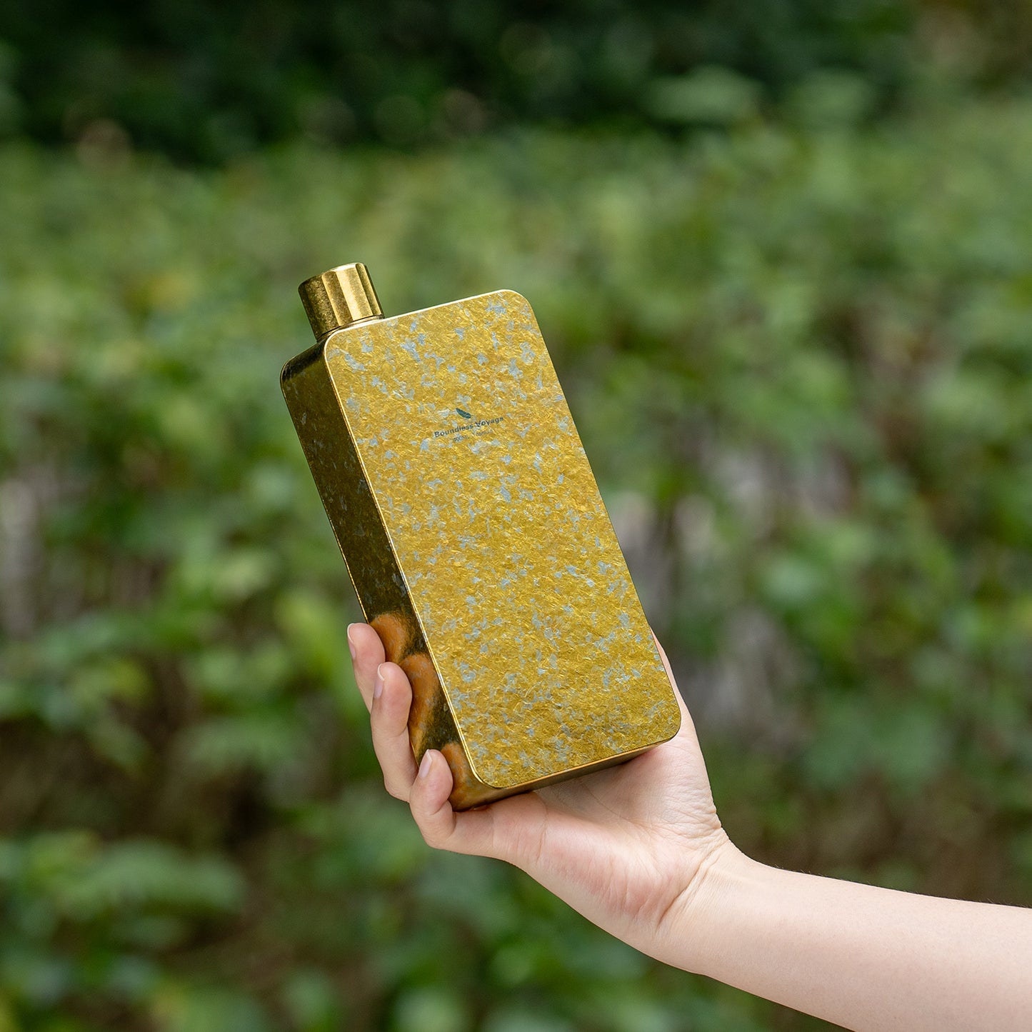 Boundless Voyage Titanium Flask 400ml, Camping & Travel Metal Liquor Bottle, Ultra-Light Square Design, Gift for Men & Outdoor Enthusiasts