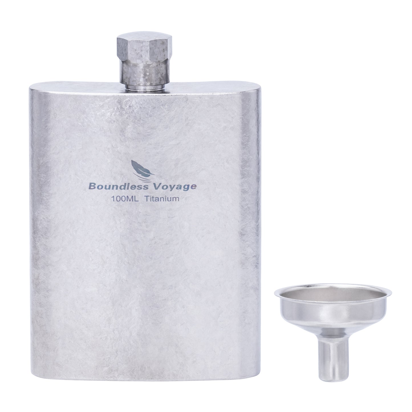 Boundless Voyage Titanium Colorful Flask 100ml Ultralight Mini Ti Flagon for Outdoor Travel Water Juice Whiskey Wine Pot Bottle 100ml Ti3262D