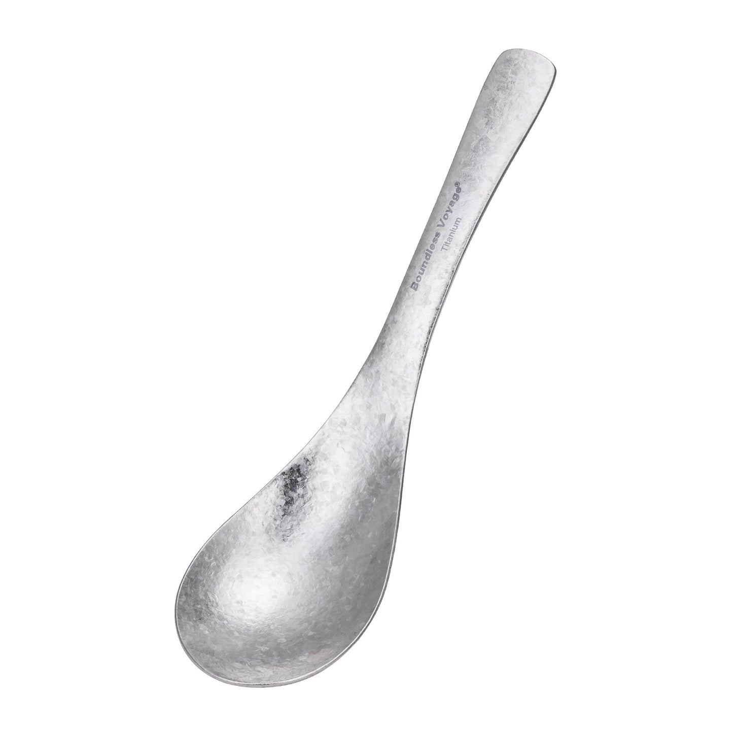 Boundless Voyage Titanium Soup Spoon 155mm One-Piece Ultralight Camping Cutlery for Outdoor Home Ti1067T