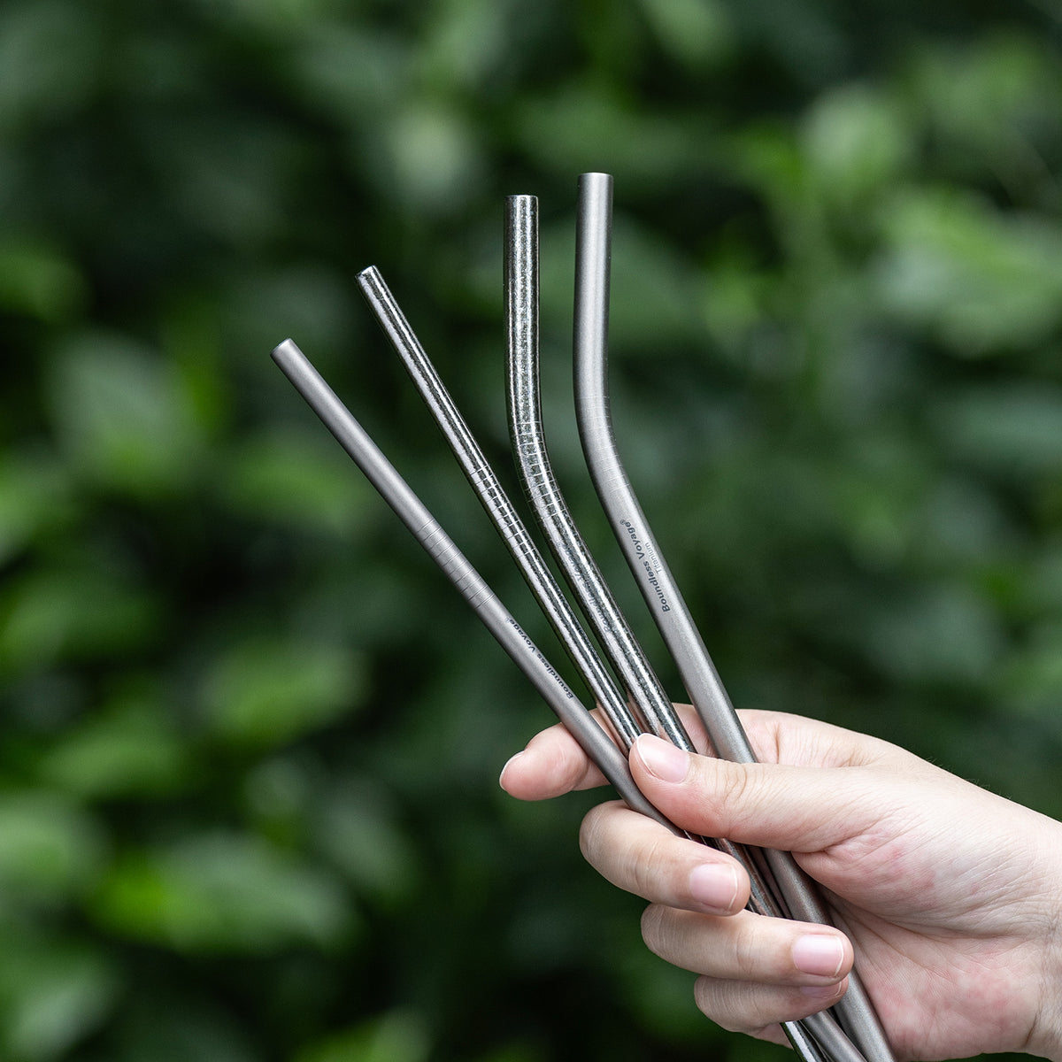 Boundless Voyage Titanium Drinking Straws, Reusable Pure Titanium Metal Straws 6mm 8mm Ti1016T Ti1017T