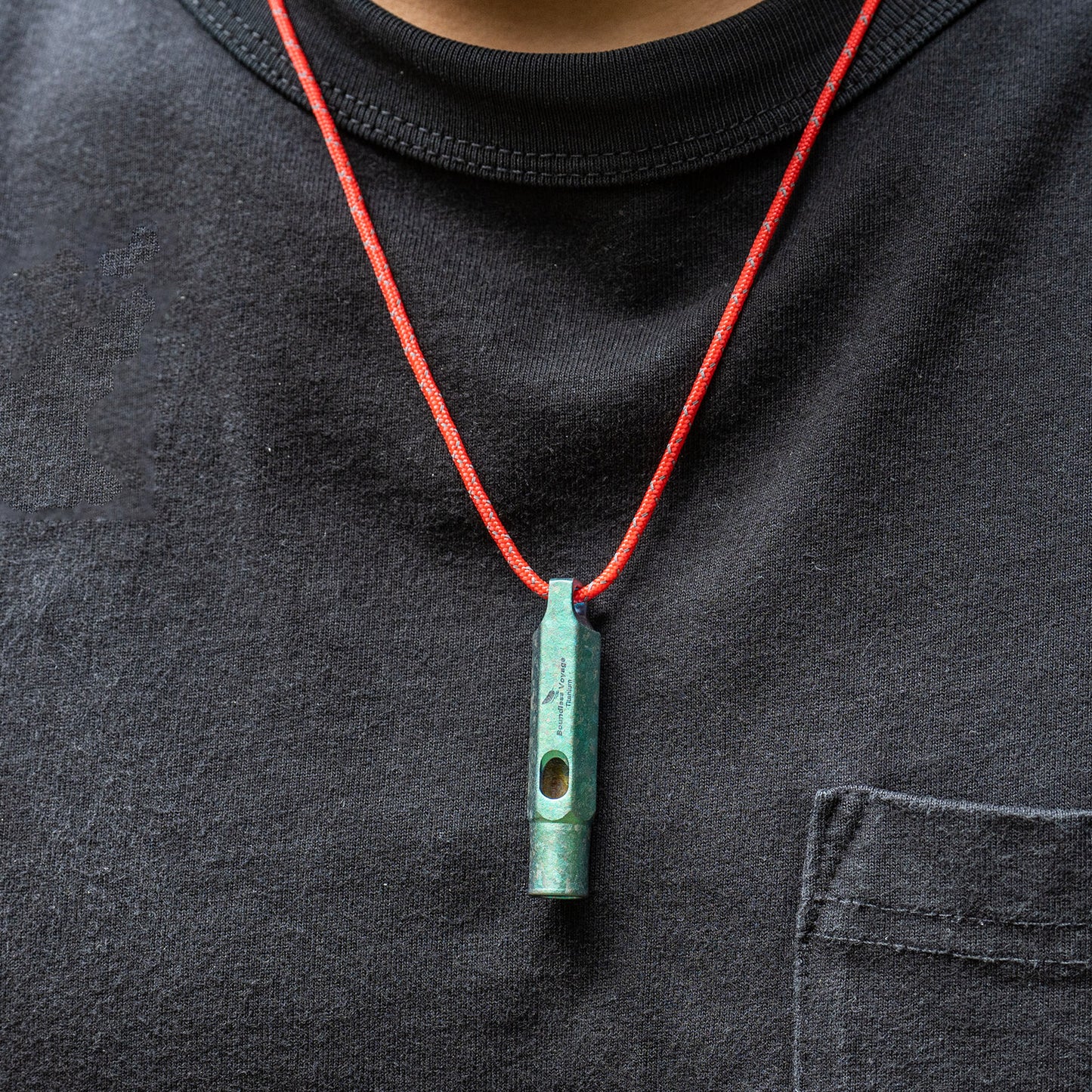 Boundless Voyage Titanium Whistle Emergency Survival Safety Whistles with Lanyard Loud for Outdoor Camping Hiking Coaches Training Sports Keychain Whistle  Ti9015O