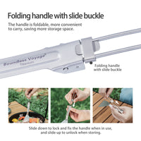 Boundless Voyage Titanium Folding Spatula Frying Shovel with Folding Handle Food Turner for Camp Kitchen Outdoor Cooking Ti1076T