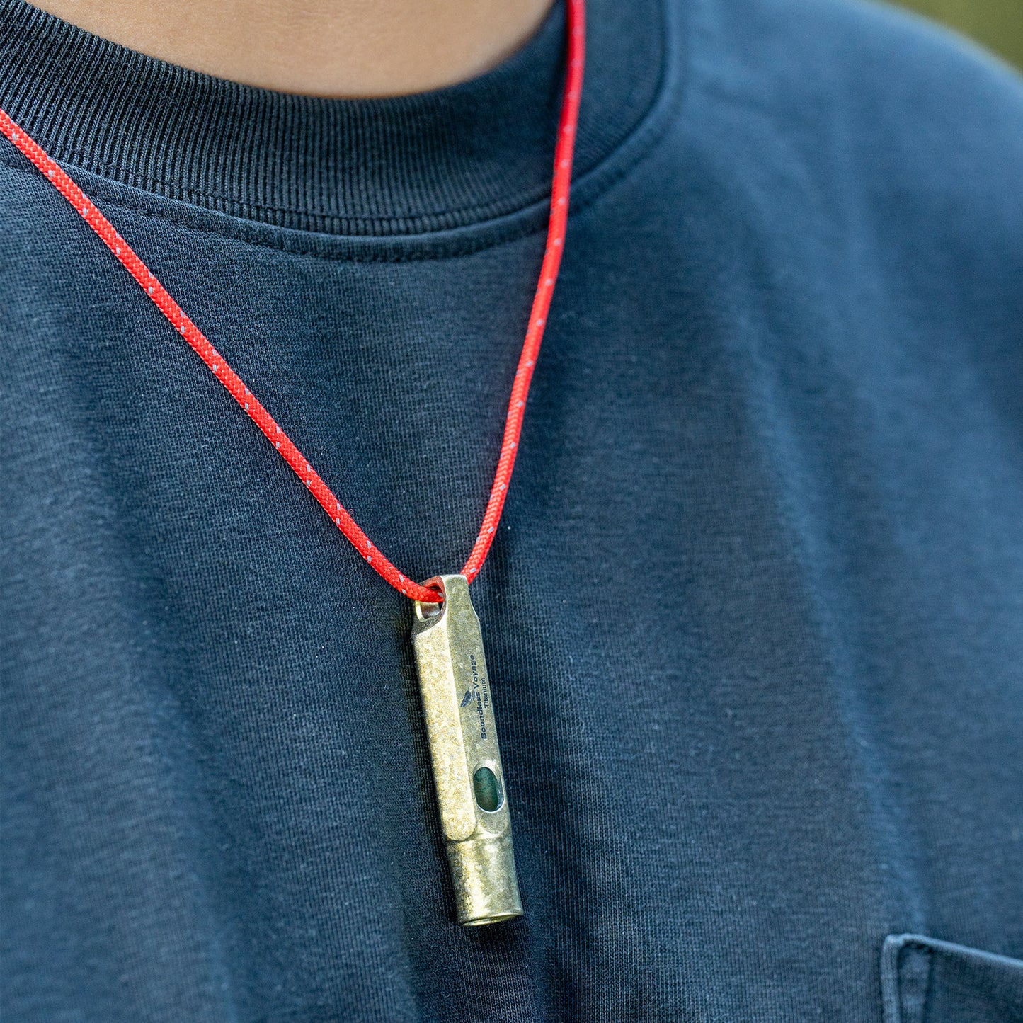 Boundless Voyage Titanium Whistle Emergency Survival Safety Whistles with Lanyard Loud for Outdoor Camping Hiking Coaches Training Sports Keychain Whistle  Ti9015O