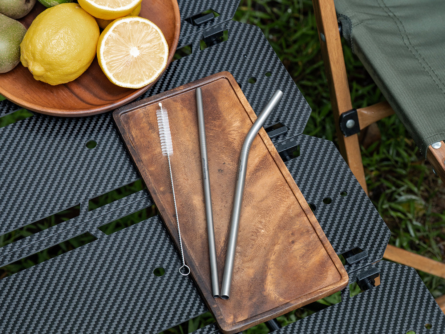 Boundless Voyage Titanium Drinking Straws, Reusable Pure Titanium Metal Straws 6mm 8mm Ti1016T Ti1017T