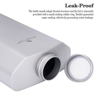 Boundless Voyage Titanium Water Bottle 2500ML Big Capacity Sports Water Bottle Ultralight Leakproof Drinkware for Outdoor Camping Hiking Ti3004D