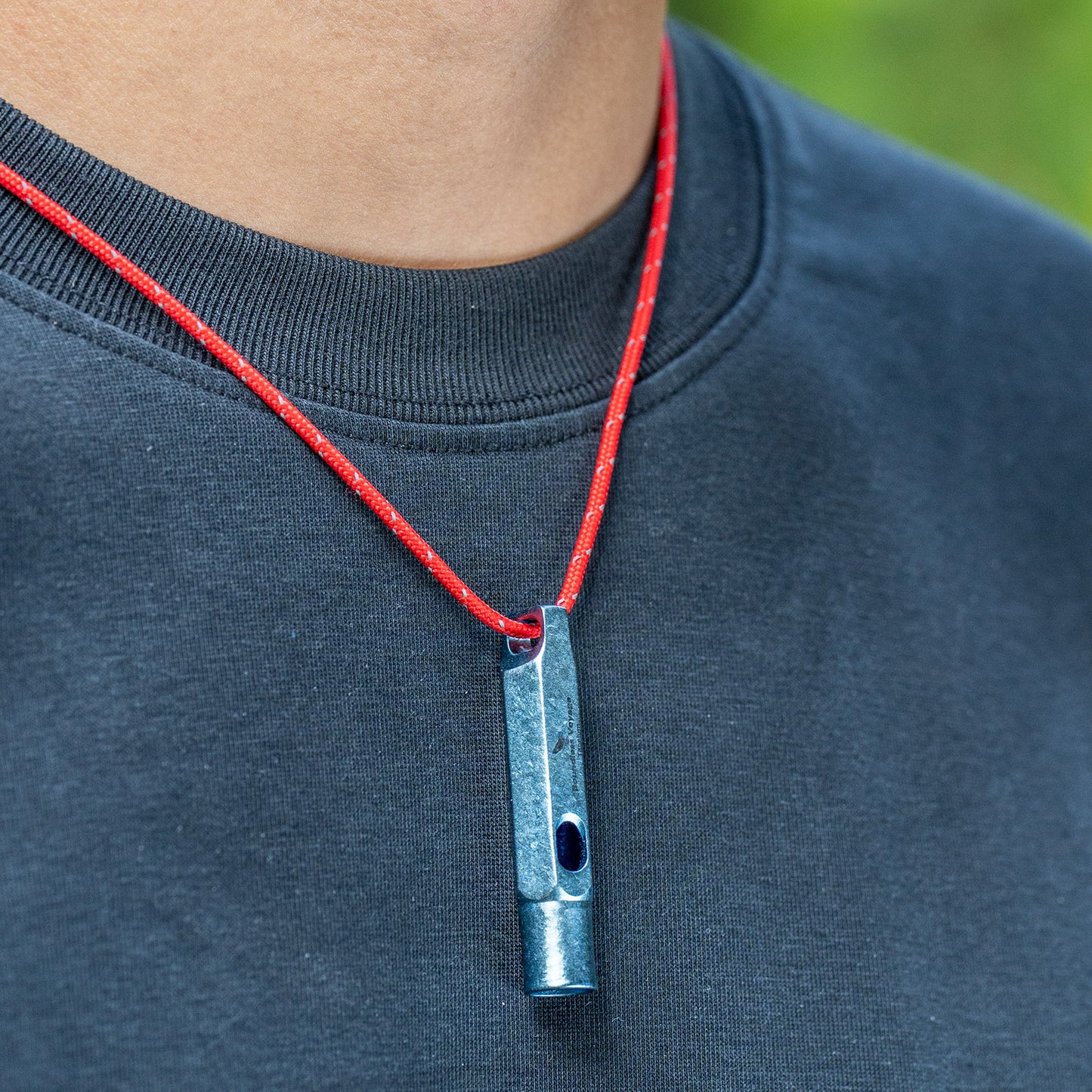 Boundless Voyage Titanium Whistle Emergency Survival Safety Whistles with Lanyard Loud for Outdoor Camping Hiking Coaches Training Sports Keychain Whistle  Ti9015O