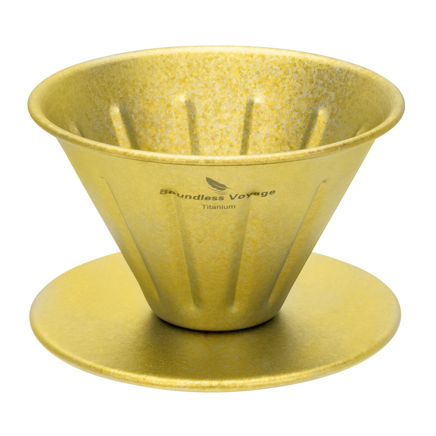 Boundless Voyage Titanium Pour Over Coffee Dripper | Reusable Cone Coffee Strainer Filter, 1-2 Cup Single Serve Coffee Brewer for Travel Camping Home Ti6005P