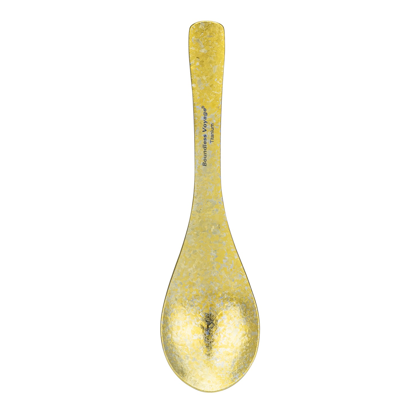 Boundless Voyage Titanium Soup Spoon 155mm One-Piece Ultralight Camping Cutlery for Outdoor Home Ti1067T