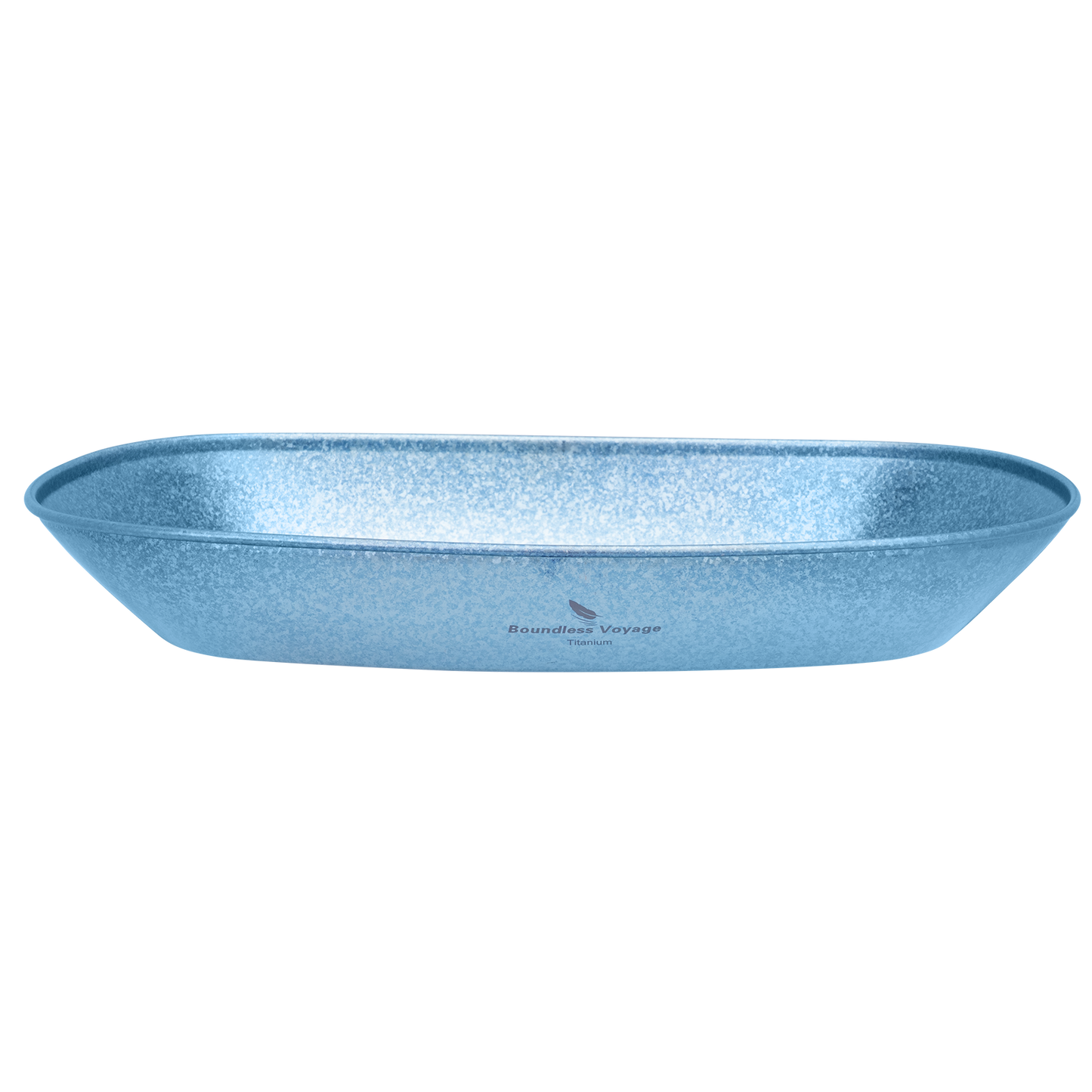 Boundless Voyage Ultralight Pure Titanium Plate, Portable Outdoor Camping Dish with Mesh Carry Bag for Hiking Backpacking Picnic Daily‑Use Tableware Ti1114T