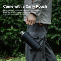 Boundless Voyage Titanium Water Bottle 600ml Ultralight Leak-Proof Lid, Durable & Corrosion Resistant, for Hiking, Camping, Travel & Everyday Use Ti3009D