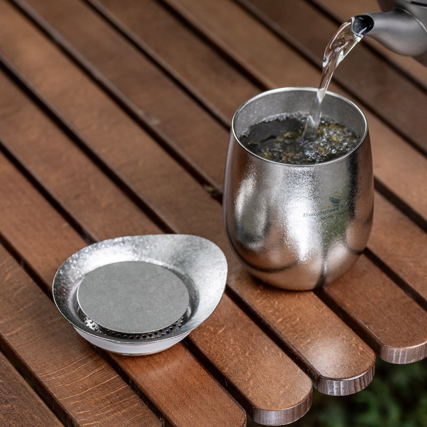 Boundless Voyage Titanium Double-Wall Egg-Shaped Cup 260ml Tea Coffee Mug for Camping Travel Home Ti3084D/Ti3084A