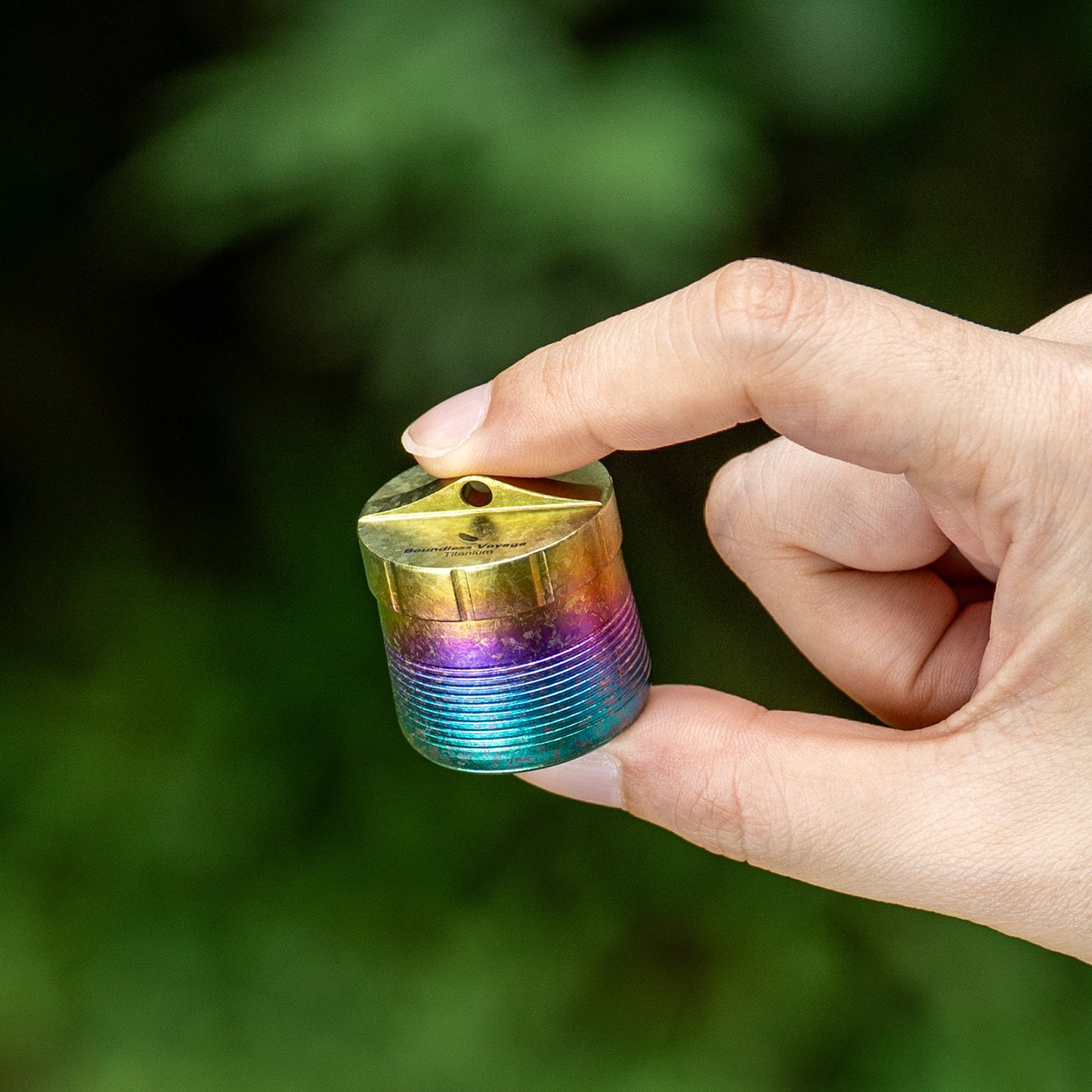 Boundless Voyage Titanium Pill Container, Waterproof Portable Pill Box, Lightweight Mini Pill Holder for Travel, Outdoor, Daily Use, Airtight Pill Case for Medication, Vitamins, Supplements, with Lanyard Ti9007O