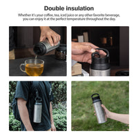 Boundless Voyage Titanium Double-Walled Cup Insulated Bottle 600ml Portable Reusable Travel Coffee Tea Mug for Hot and Cold Beverages Ti3010D