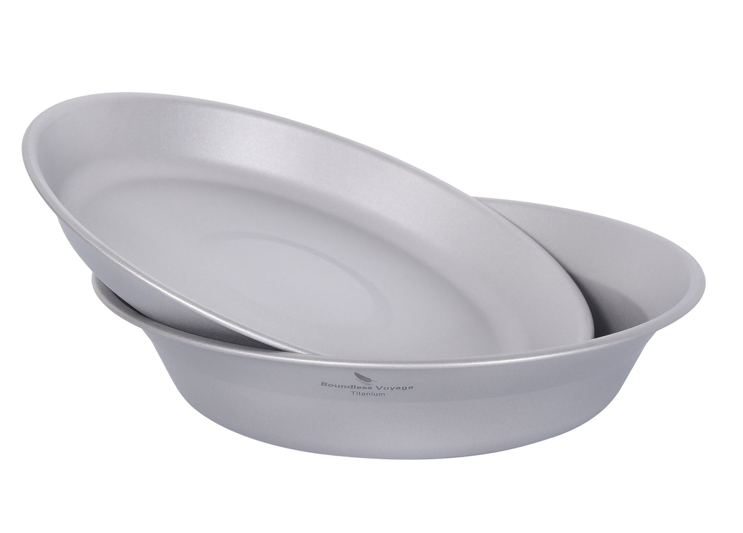 Boundless Voyage Ultralight Titanium Bowl and Plate Set, Portable Outdoor Tableware with Carry Bag & Gift Box for Camping, Hiking, Backpacking and Picnic Ti1113T