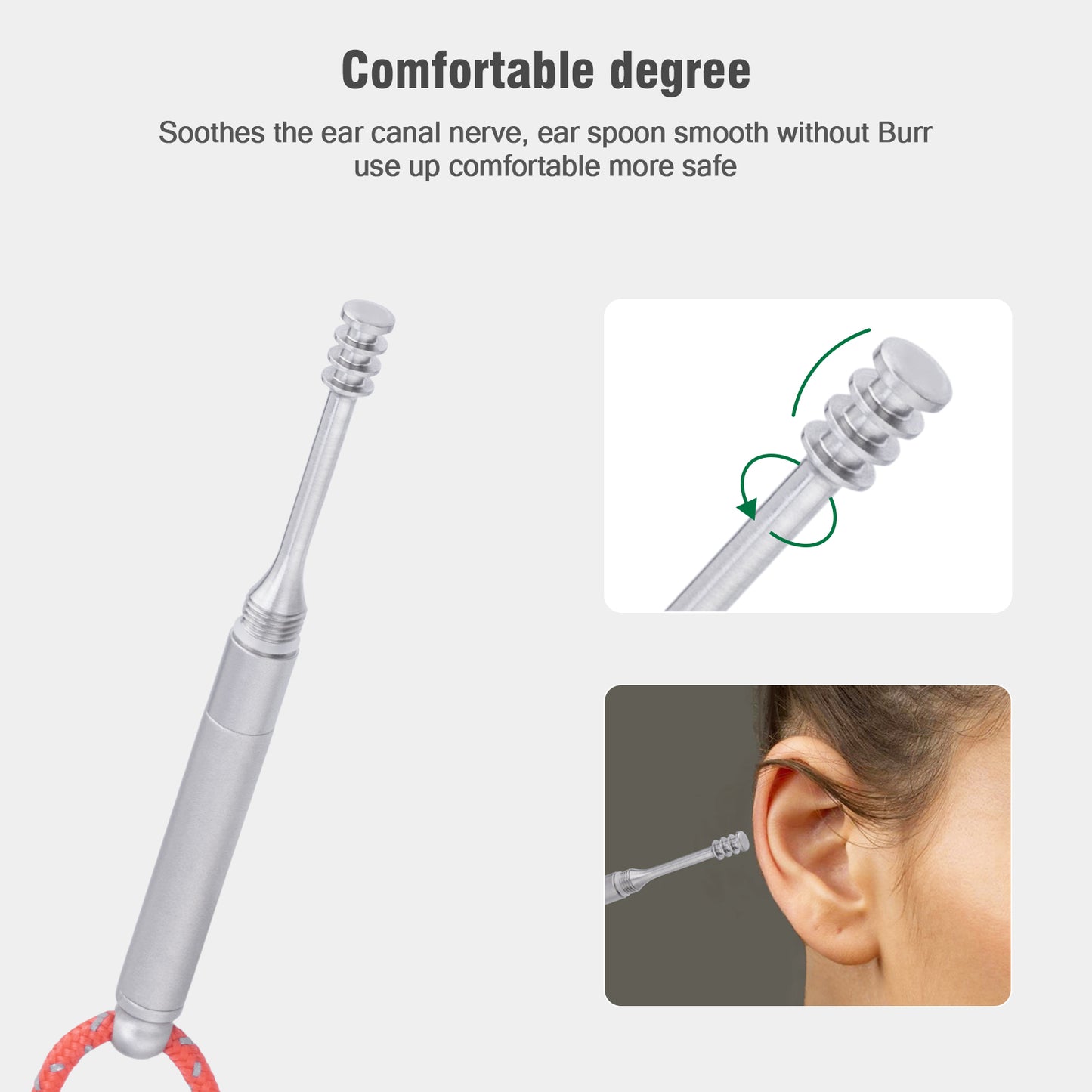 Boundless Voyage Portable Mini Titanium Toothpick Holder, Multi-functional Personal Care Set with Ear Wax Removal Tools for Daily Use & Outdoor Carry Ti9008O