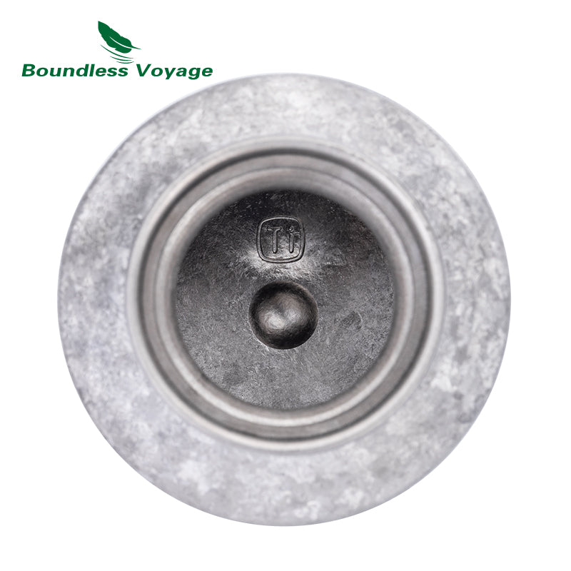 Boundless Voyage Titanium Thermos Vacuum Water Bottle Double-Walled Lightweight Leak-Proof Sport Bottle for Travel Outdoor Office