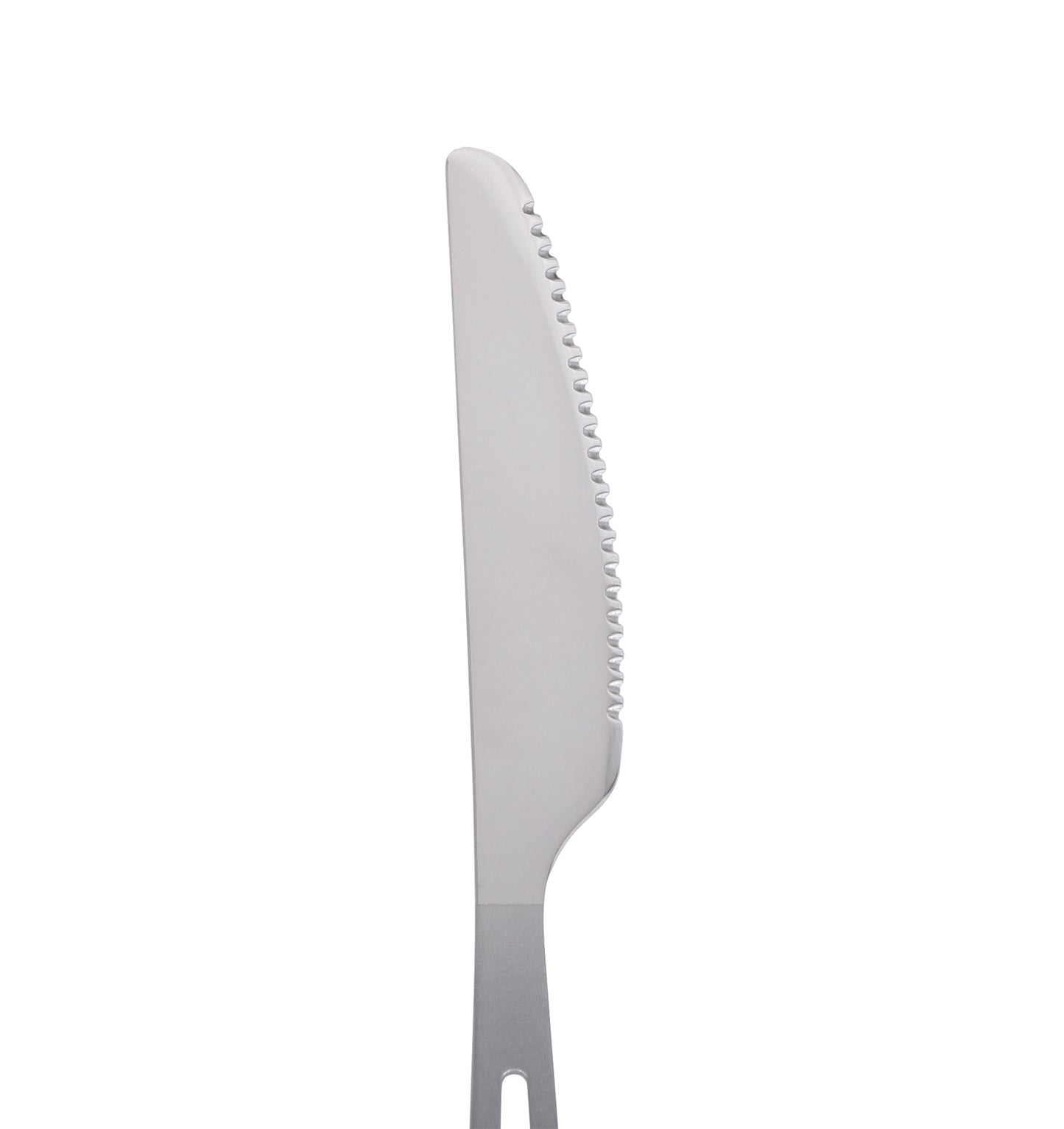 Boundless Voyage Ultralight Titanium Dinner Knife with Polished Blade and Matte‑Finished Handle, Ideal for Steak, Portable Cutlery for Outdoor Travel, Office, School and Household Use Ti1043T