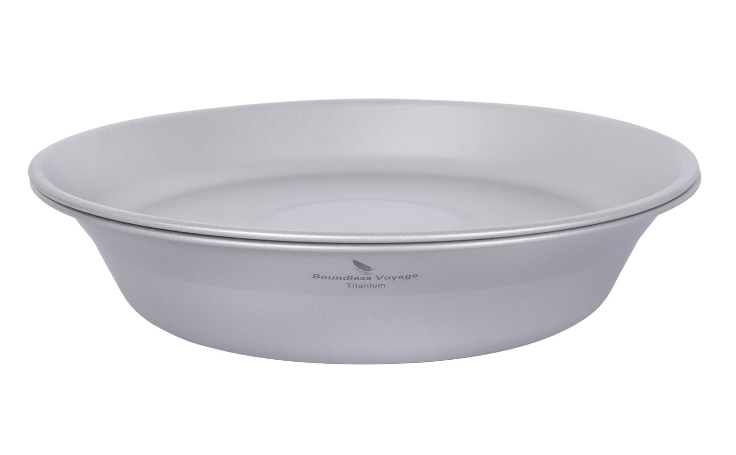 Boundless Voyage Ultralight Titanium Bowl and Plate Set, Portable Outdoor Tableware with Carry Bag & Gift Box for Camping, Hiking, Backpacking and Picnic Ti1113T