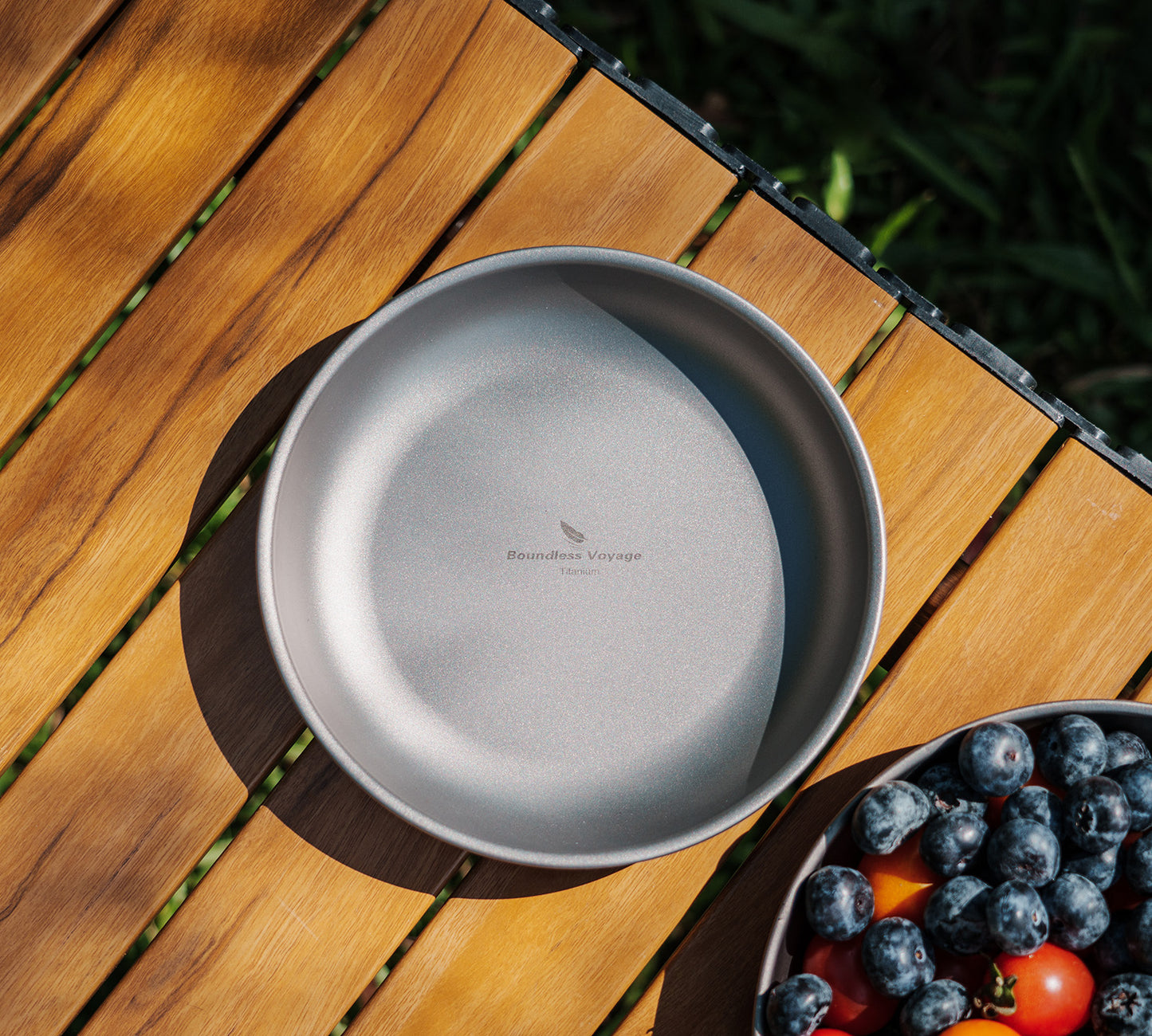 Boundless Voyage Titanium Plates Dishes Saucer Outdoor Camping Home Food Tray Portable Durable Tableware Stackable Serving Plates