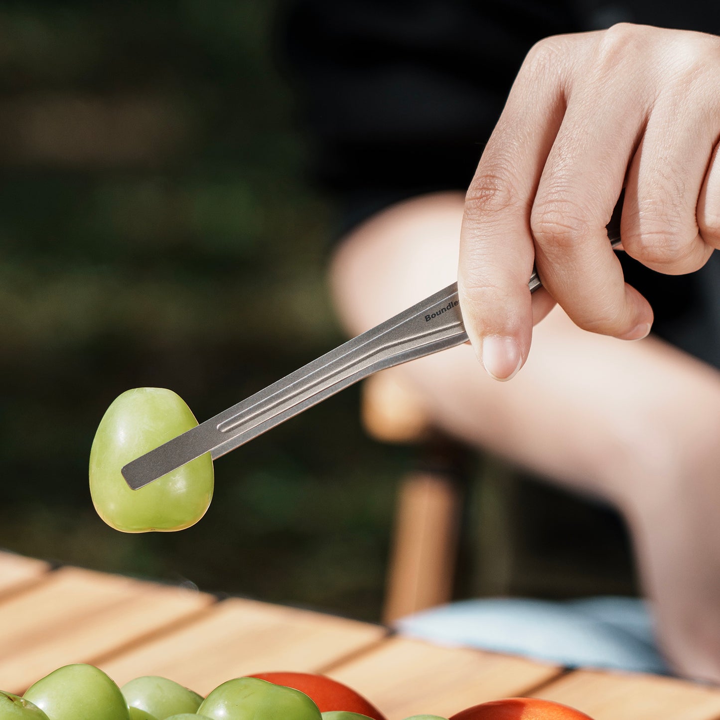 Boundless Voyage 6.7/10 Zoll Titan Ultraleicht Grillzange BBQ-Zange Mehrzweck-Pinzette für Küche Essenszange Buffet Salatzange Steakzange Grillzubehör Verbrühschutz Ti1011T-Ti1012T
