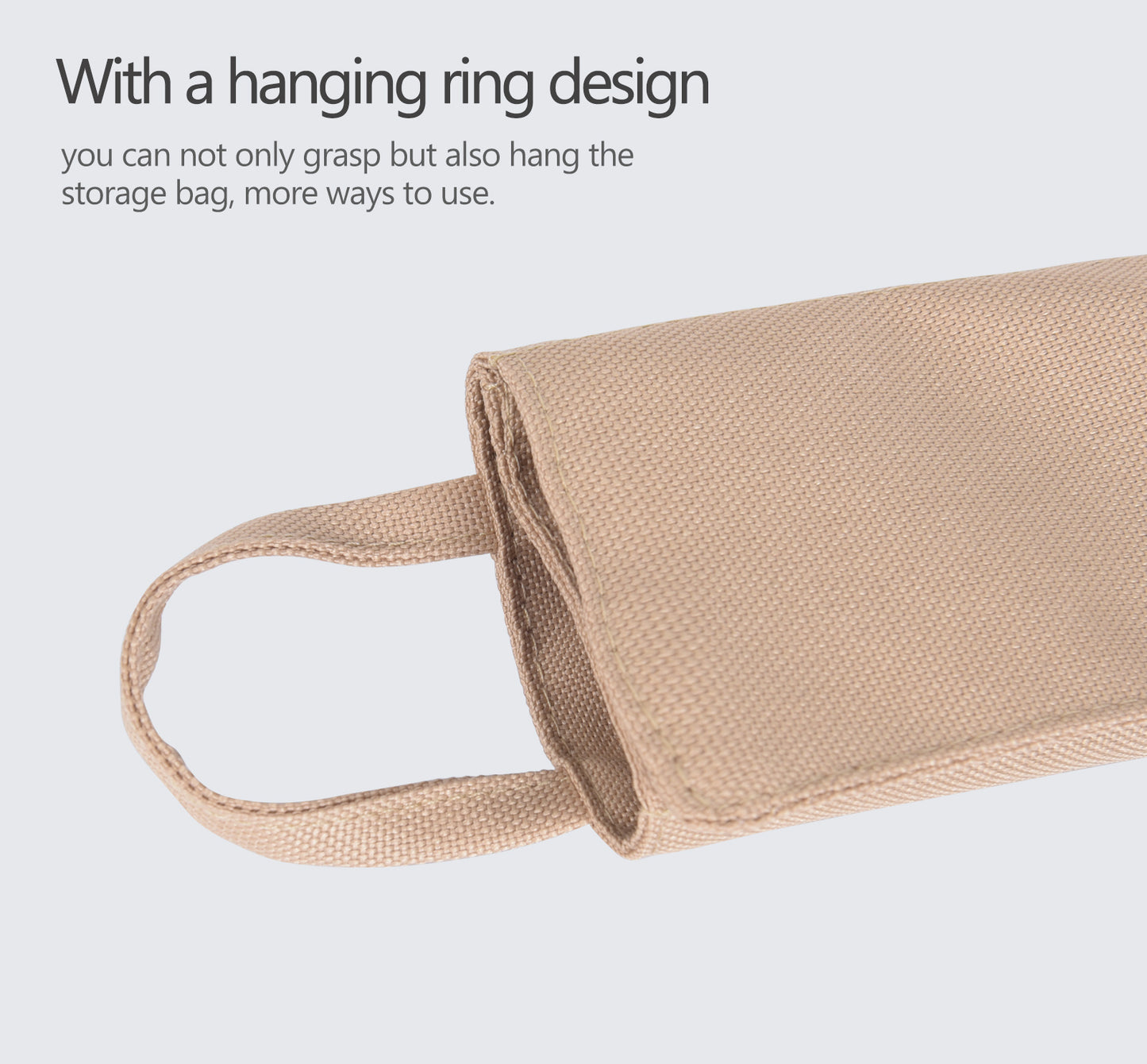 Boundless Voyage 7‑Hole Oxford Organizing Bag, Water‑Resistant Portable Storage Pouch for Tableware, Chopsticks, Straw, Knife, Fork, Spoon and Tent Pegs for Outdoor Camping and Daily‑Use BV1036