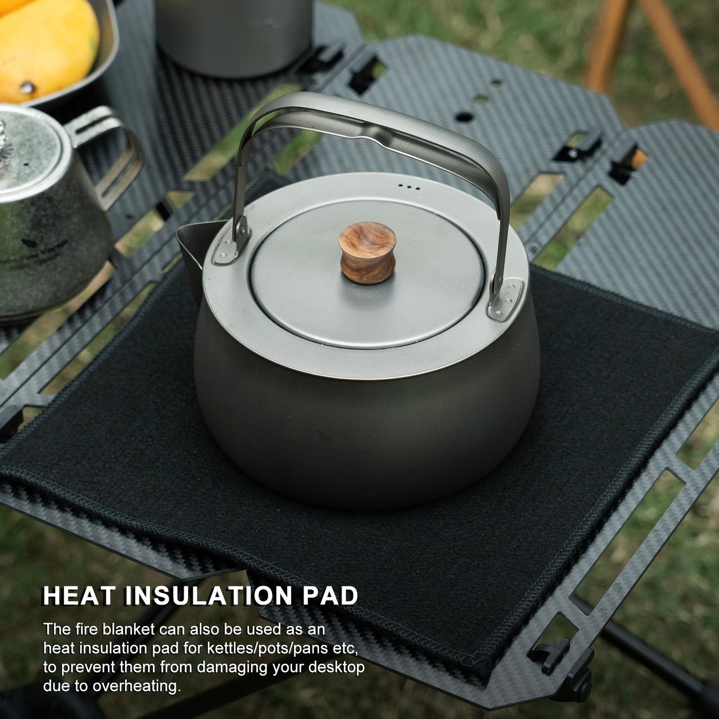 Boundless Voyage Fire Blanket for Heat Resistant Welding Blanket 1472°F Flame Retardant Carbon Felt for Grill Stove Soldering Protection BV1037/BV1038