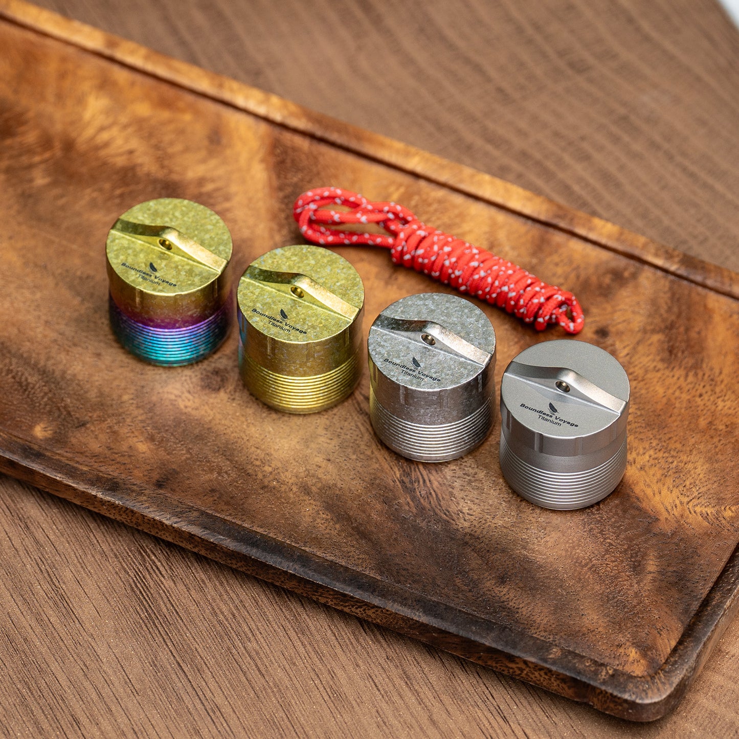 Boundless Voyage Titanium Pill Container, Waterproof Portable Pill Box, Lightweight Mini Pill Holder for Travel, Outdoor, Daily Use, Airtight Pill Case for Medication, Vitamins, Supplements, with Lanyard Ti9007O