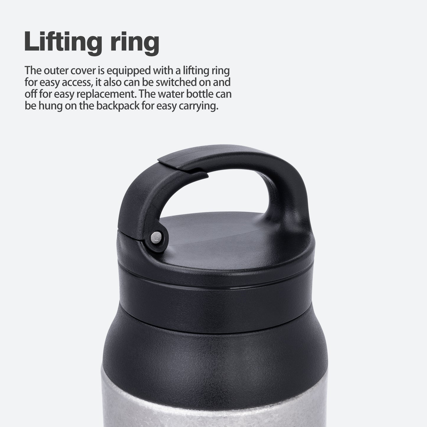 Boundless Voyage Titanium Double-Walled Cup Insulated Bottle 600ml Portable Reusable Travel Coffee Tea Mug for Hot and Cold Beverages Ti3010D