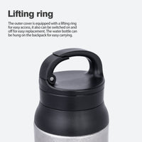 Boundless Voyage Titanium Double-Walled Cup Insulated Bottle 600ml Portable Reusable Travel Coffee Tea Mug for Hot and Cold Beverages Ti3010D