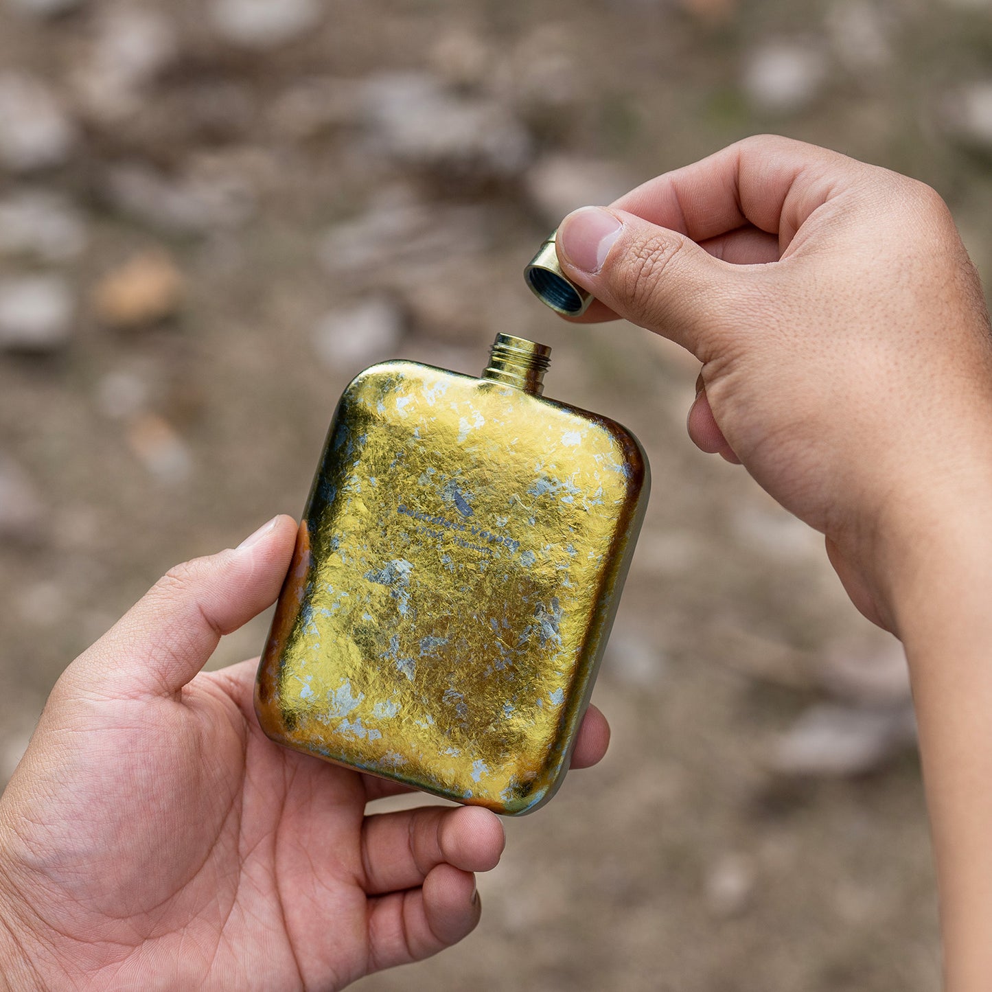 Boundless Voyage Titanium Hip Flask 170ml Small Liquor Flask Bottle for Whiskey Vodka Wine Portable Travel Outdoor Ultralight Pocket Drinkware for Men & Women Ti3263D