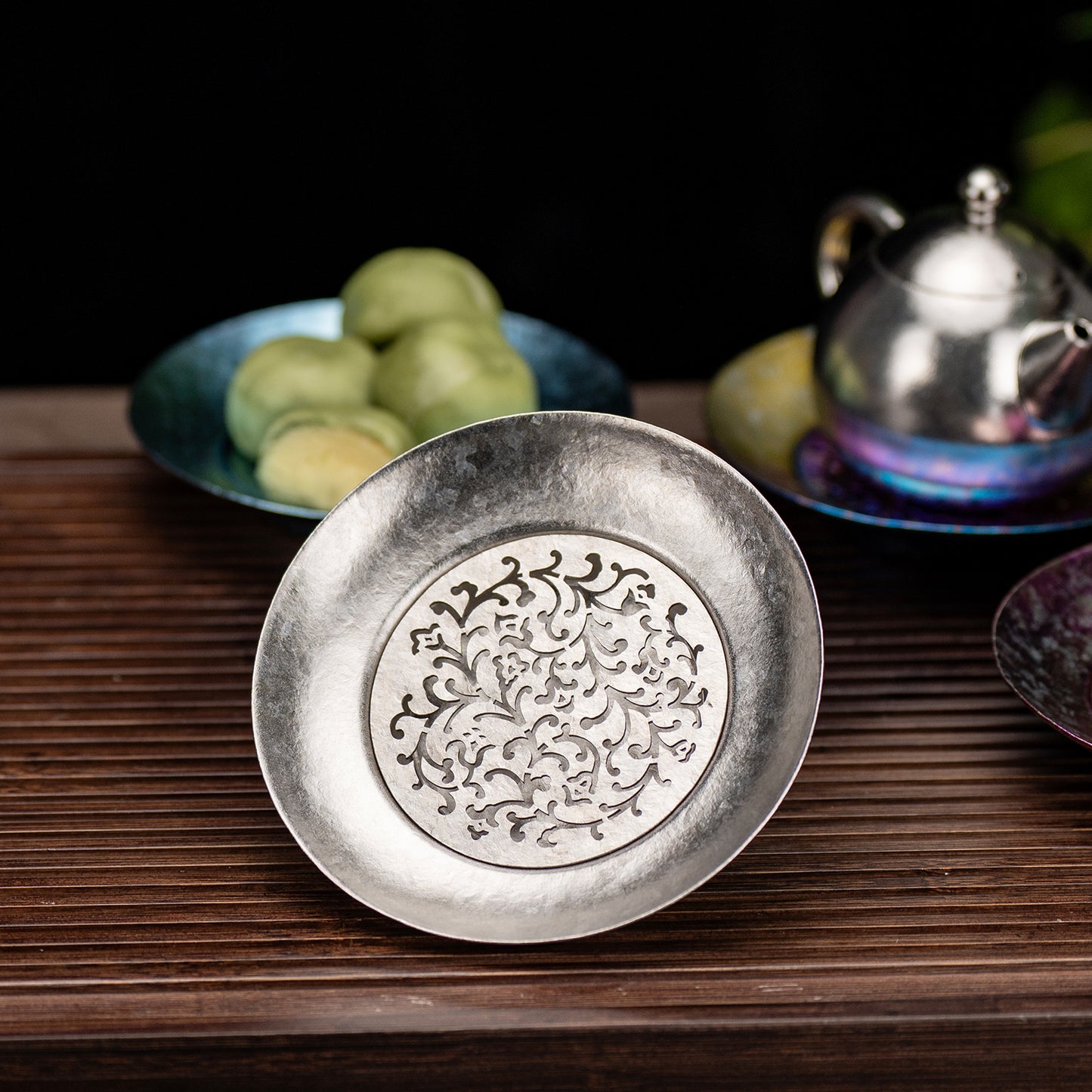 Boundless Voyage Titanium Tea Tray, Hollow Out Detachable Heat Insulation Anti-scald, Multipurpose Water Storage Drain Tray for Kung Fu Tea Home Kitchen Office Camping Ti3201D