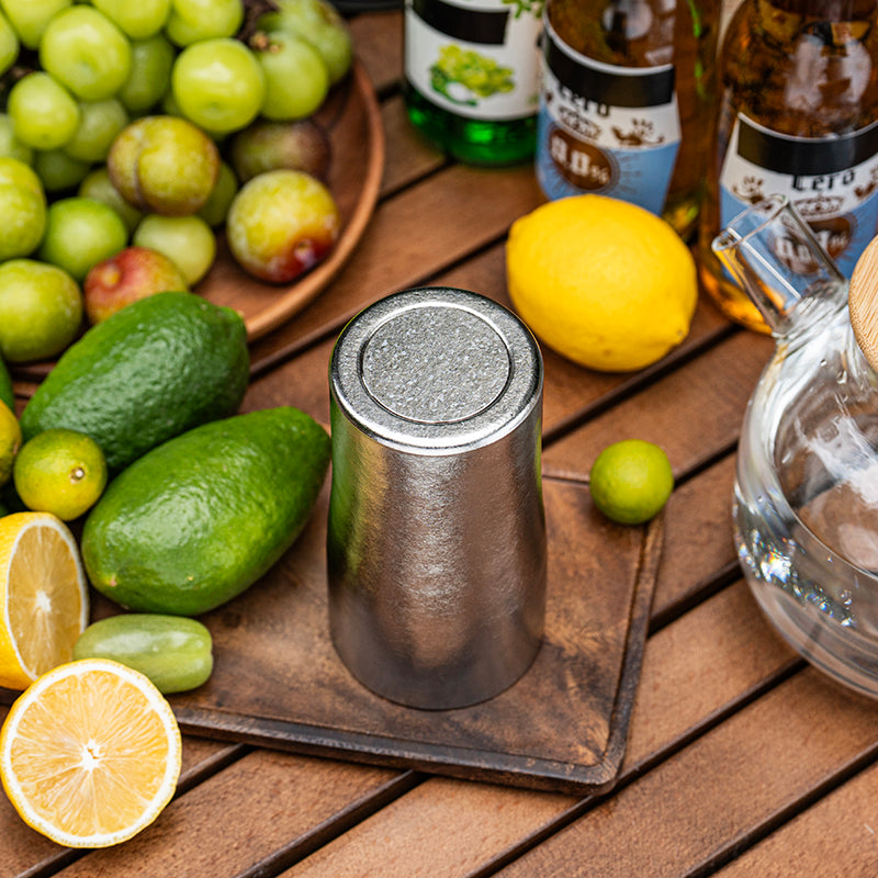 Boundless Voyage Titanium Double-Walled Beer Cup Ultralight Coffee Tea Juicy Cups 300ml Crystallized Finish Mug Ti3246D