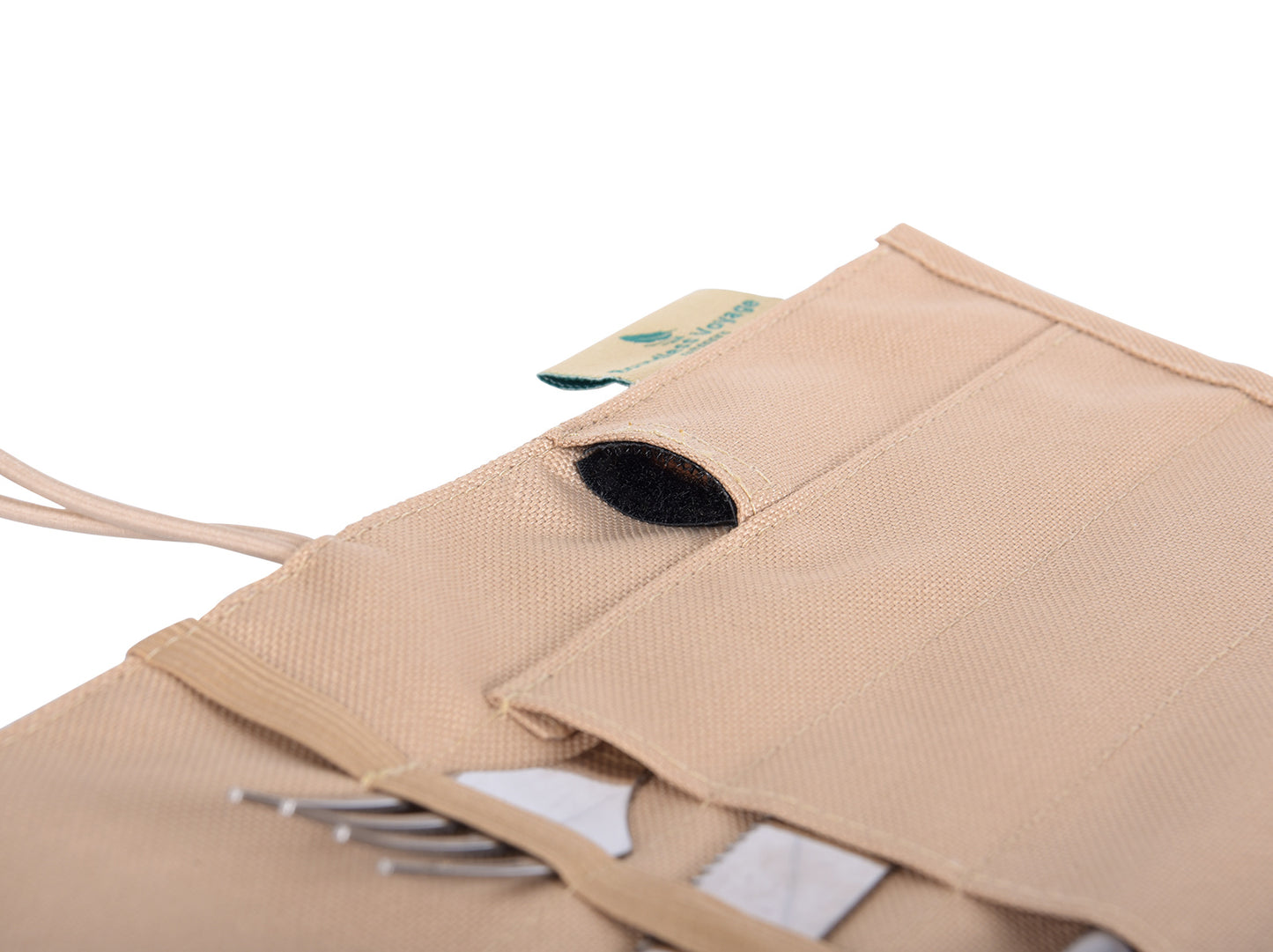 Boundless Voyage 7‑Hole Oxford Organizing Bag, Water‑Resistant Portable Storage Pouch for Tableware, Chopsticks, Straw, Knife, Fork, Spoon and Tent Pegs for Outdoor Camping and Daily‑Use BV1036