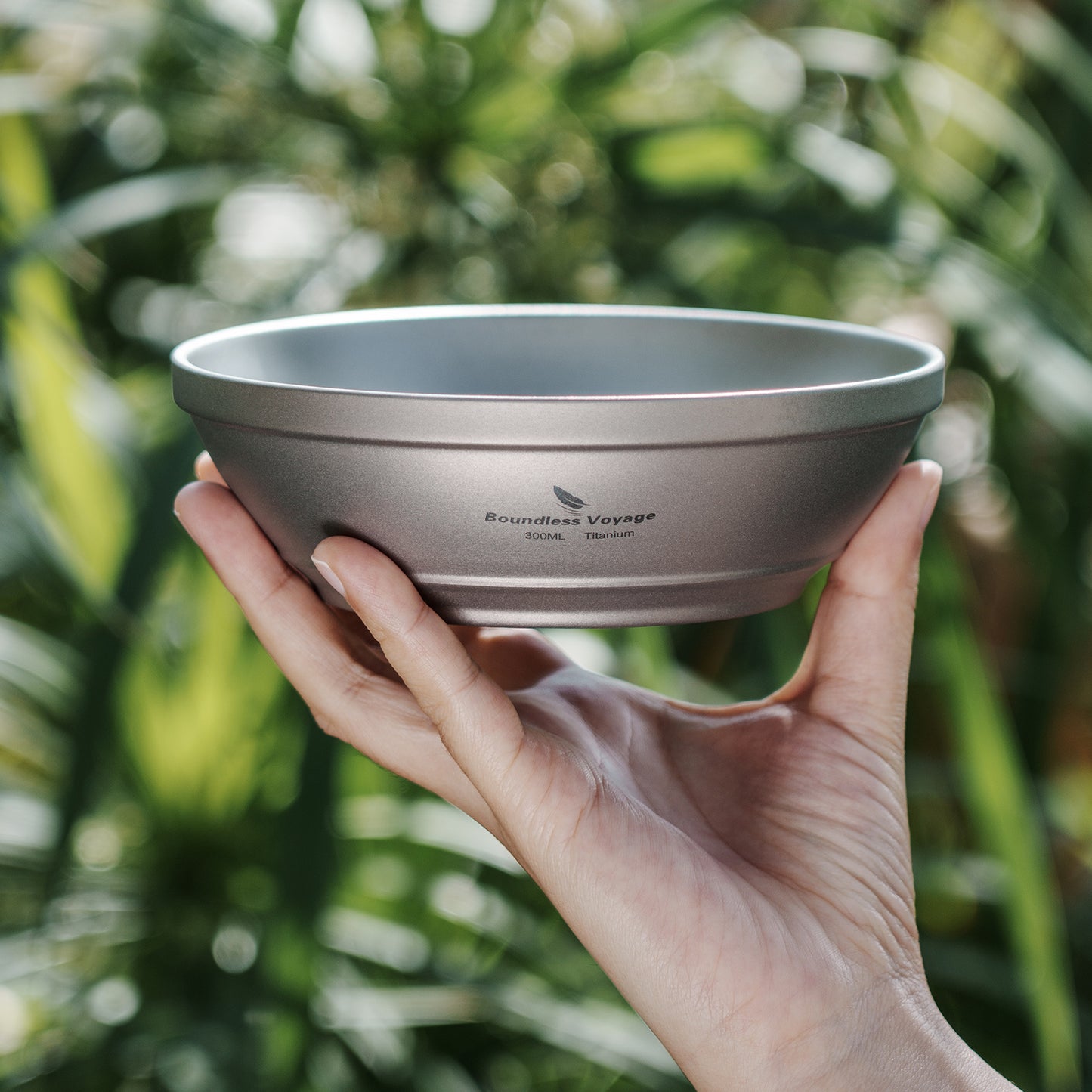 Boundless Voyage 300ml Titanium Double-Wall Bowl, Ultralight Camping Bowl for Hiking Outdoor Home Ti1082T