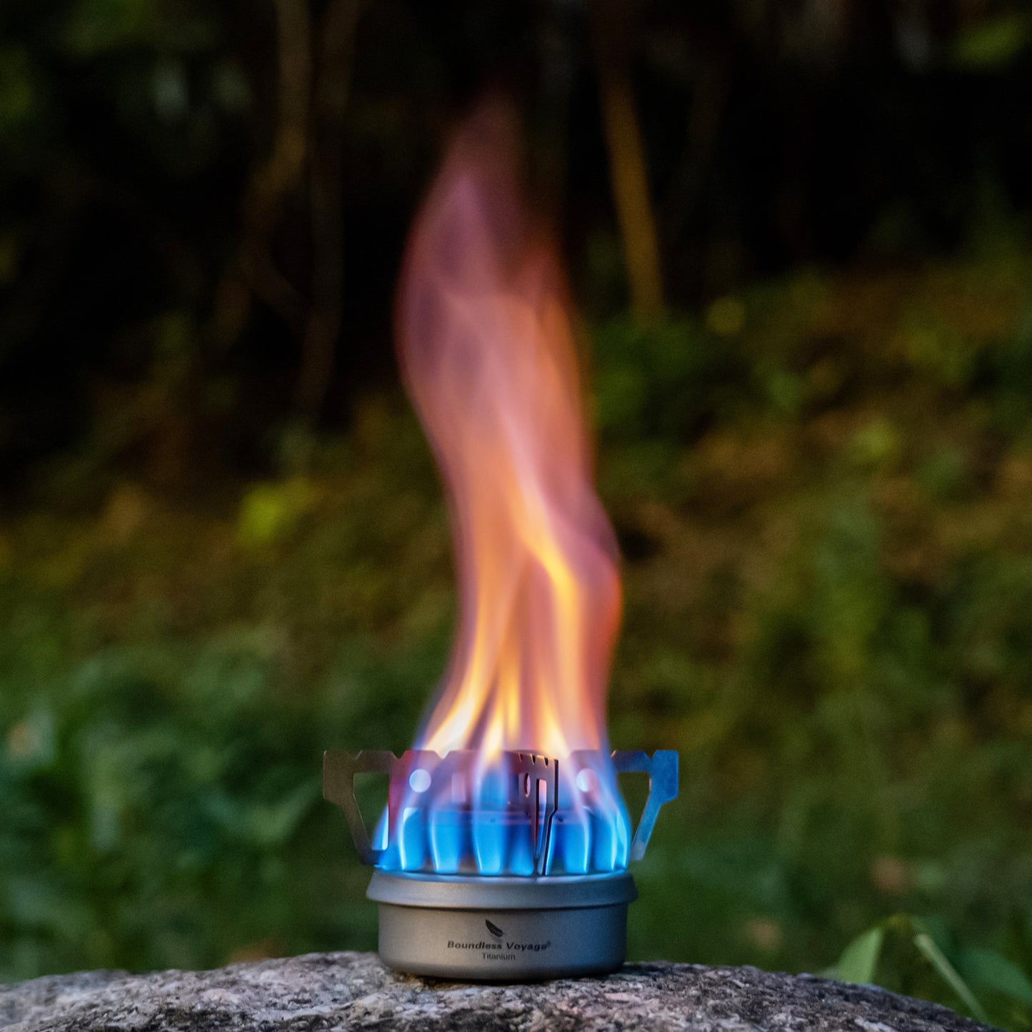 Boundless Voyage Mini Titanium Alcohol Spirit Stove | Ultralight Portable Camping Alcohol Burner, Outdoor Cooker for Backpacking Picnic Travel Ti2001C