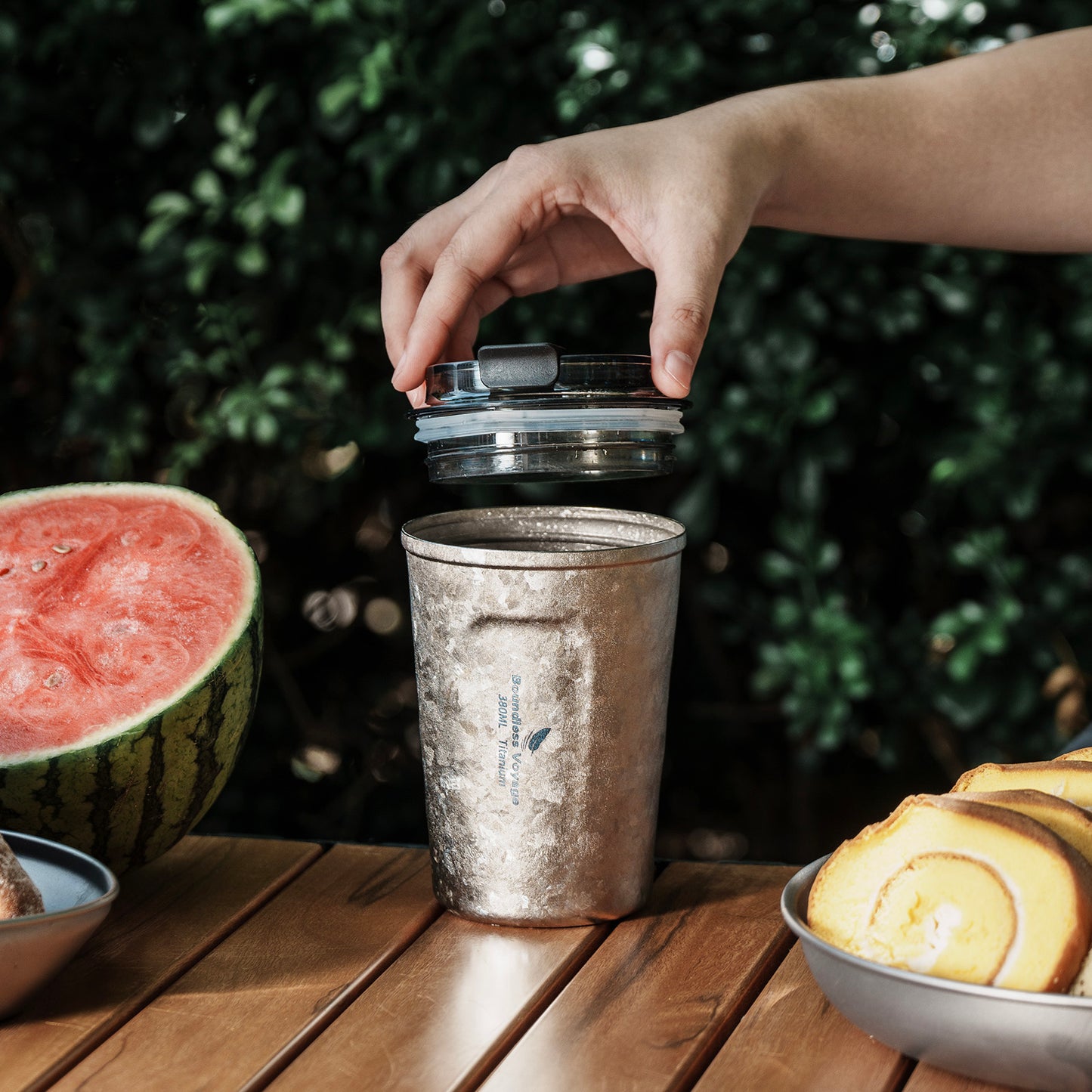 Boundless Voyage Titanium Insulated Drinking Cup Double Wall Vacuum Travel Coffee Tea Water Mug Ti3235D