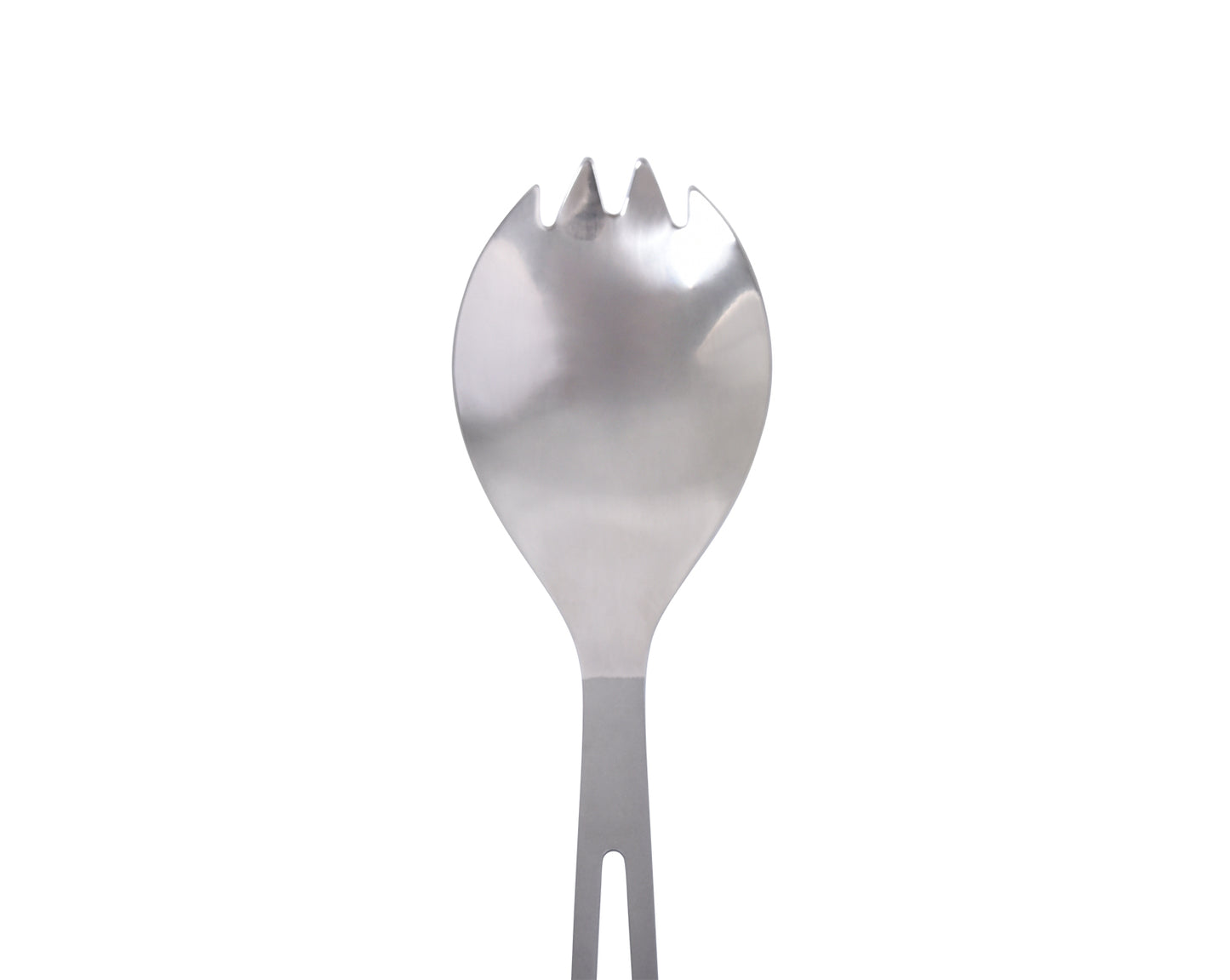 Boundless Voyage Ultralight Titanium Spork with Polished Head and Matte‑Finished Handle, Great for Salad, Noodles & Curry, Portable Cutlery for Outdoor Travel, Office, School and Household Use Ti1044T