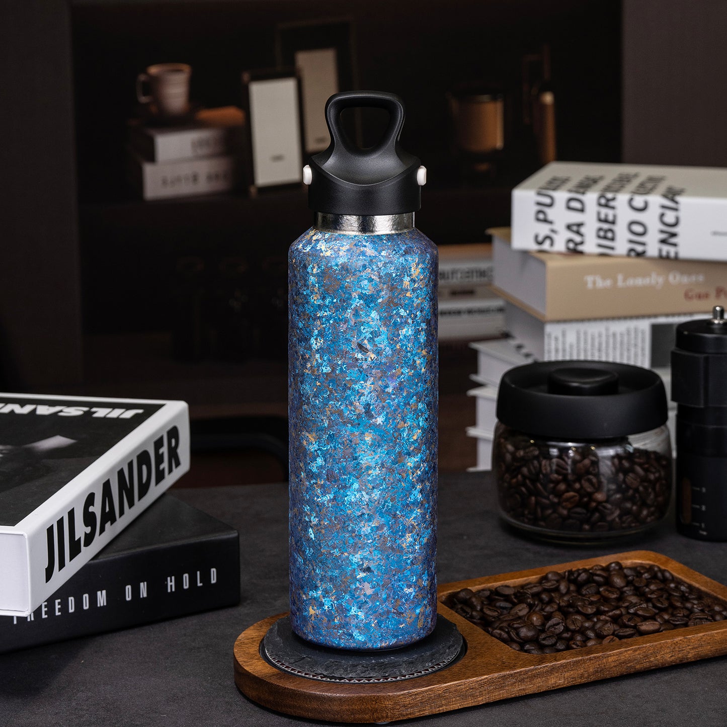Boundless Voyage Titanium Thermos Vacuum Water Bottle Double-Walled Lightweight Leak-Proof Sport Bottle for Travel Outdoor Office