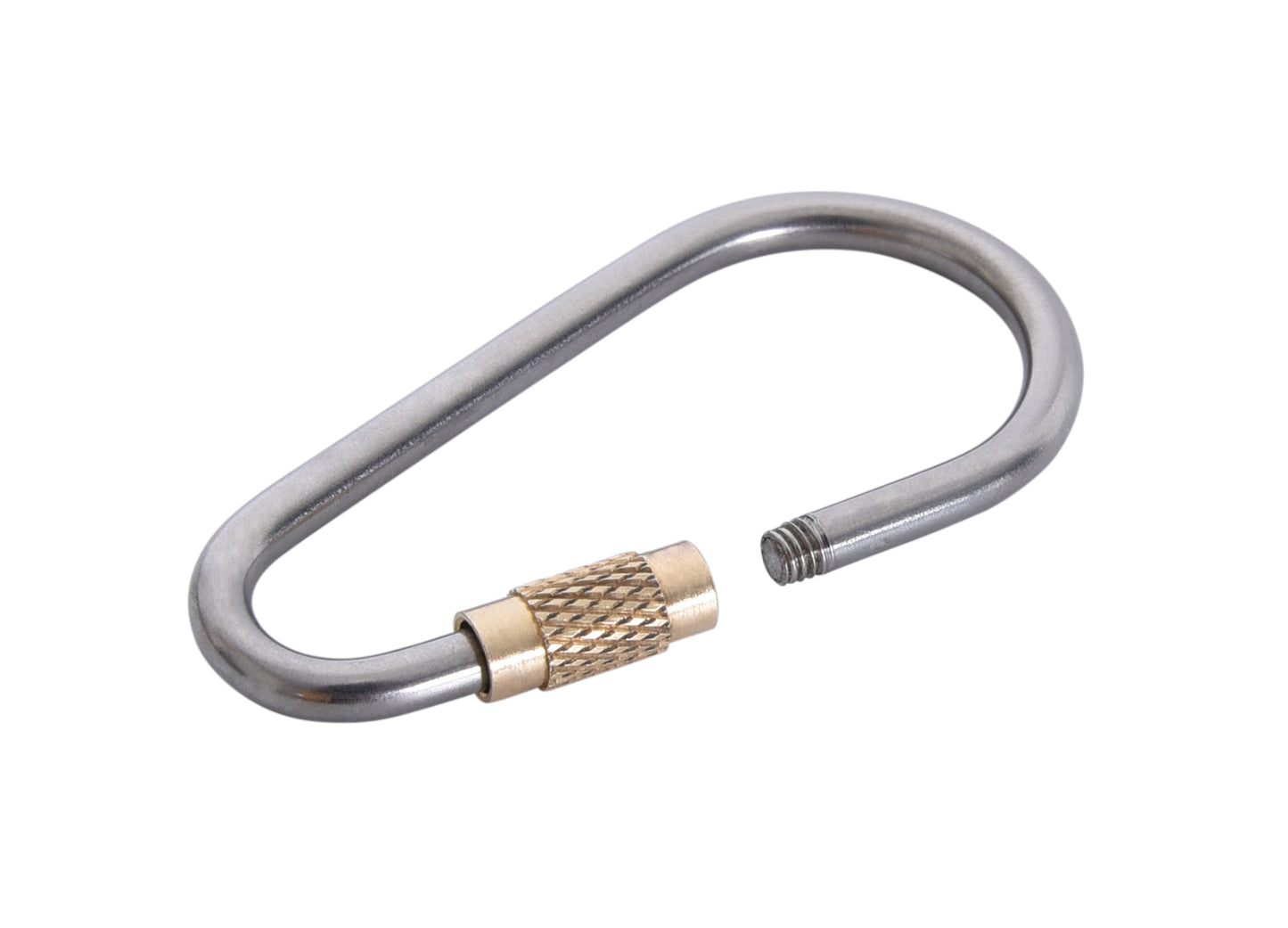 Boundless Voyage Titanium Carabiners, 5Pcs or 10Pcs Ultralight Heavy‑Duty Utility Spring‑Loaded Clips for Camping, Hiking, Backpacking and Daily Organizing Ti9001O
