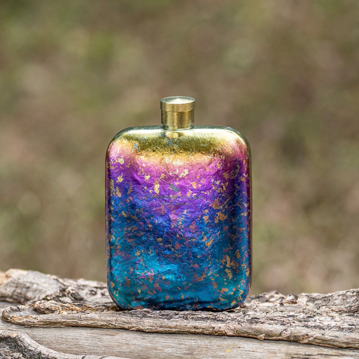 Boundless Voyage Titanium Hip Flask 170ml Small Liquor Flask Bottle for Whiskey Vodka Wine Portable Travel Outdoor Ultralight Pocket Drinkware for Men & Women Ti3263D