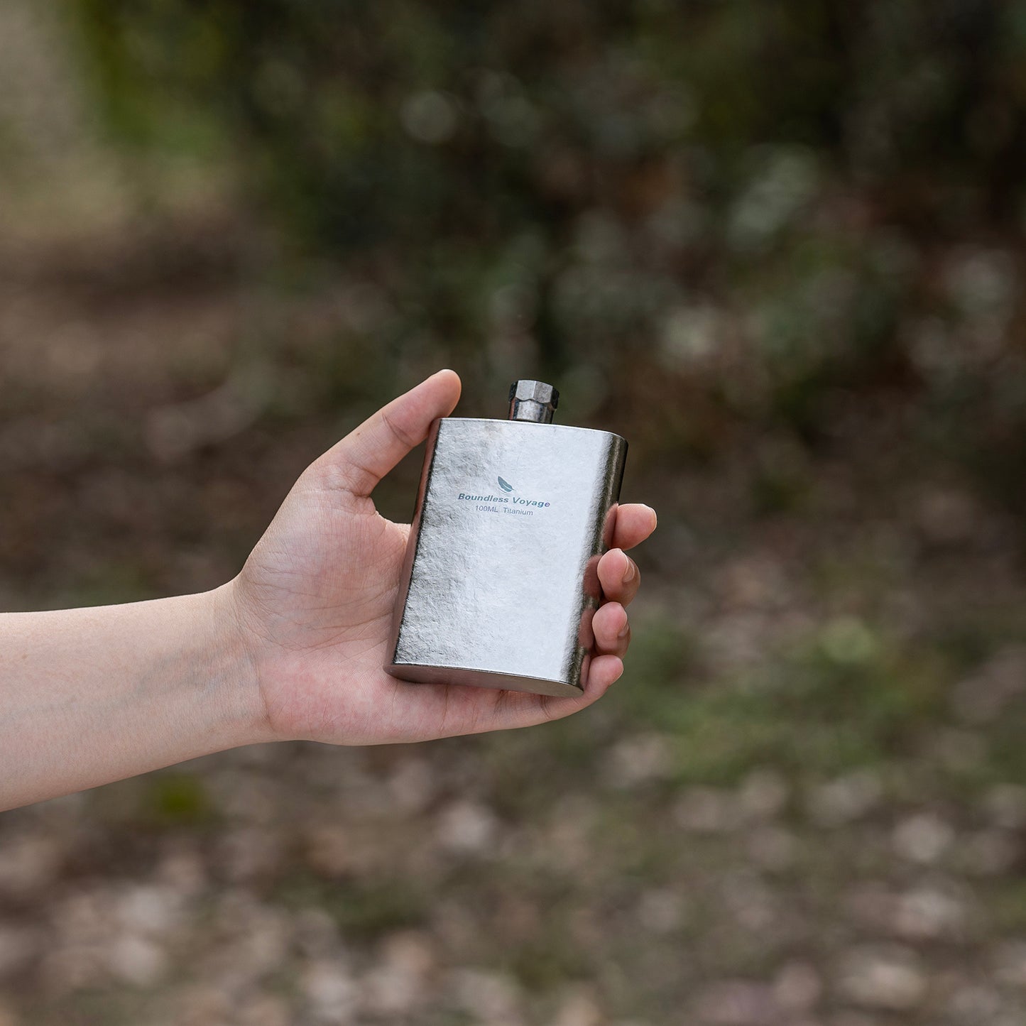 Boundless Voyage Titanium Colorful Flask 100ml Ultralight Mini Ti Flagon for Outdoor Travel Water Juice Whiskey Wine Pot Bottle 100ml Ti3262D