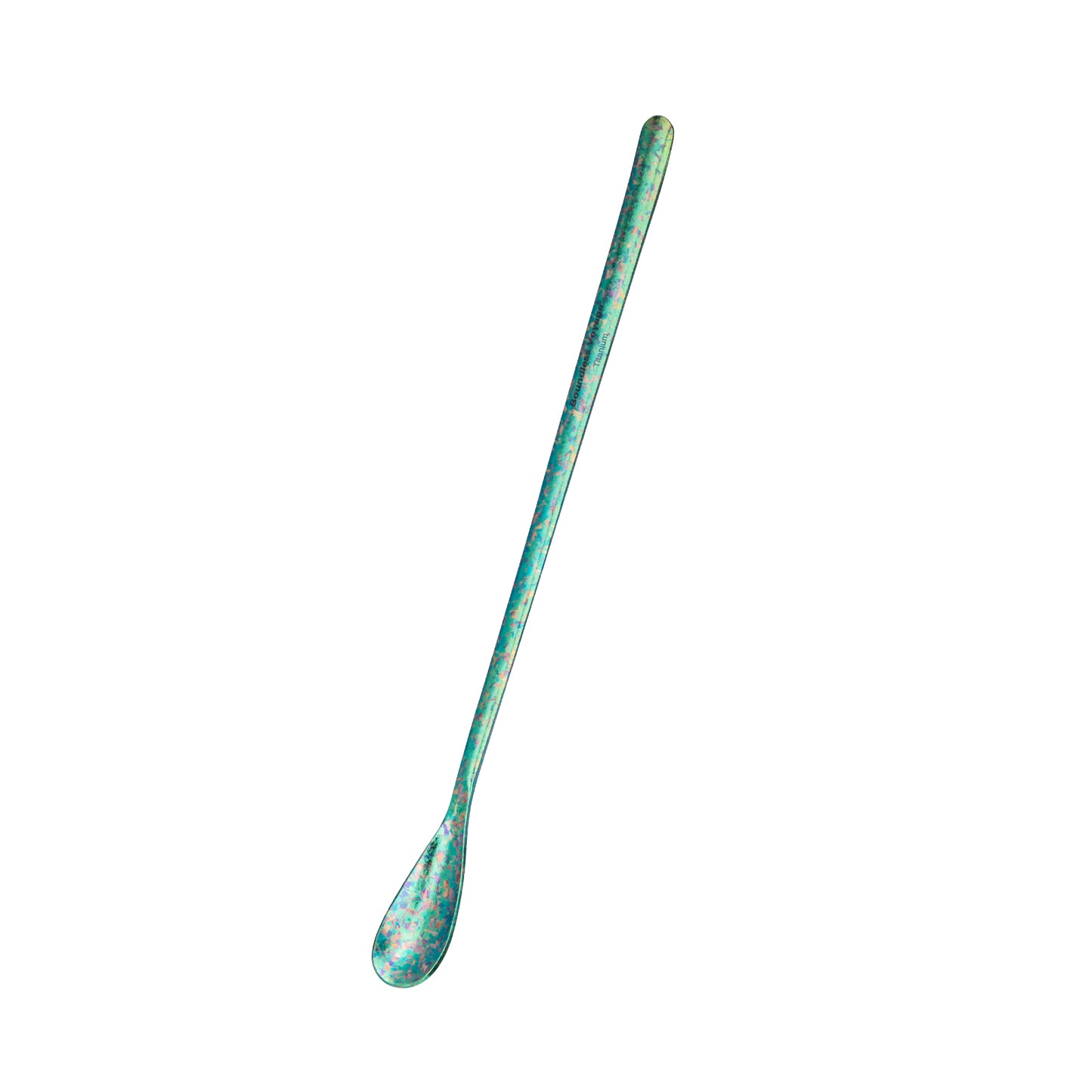 Boundless Voyage Titanium Coffee Spoon Long Handle Tea Spoon Ultralight Small Ladle Durable Cutlery Stir Spoon Bar Spoon Cocktail Mixing Stirrers for Drink Ti1034T-Ti1035T