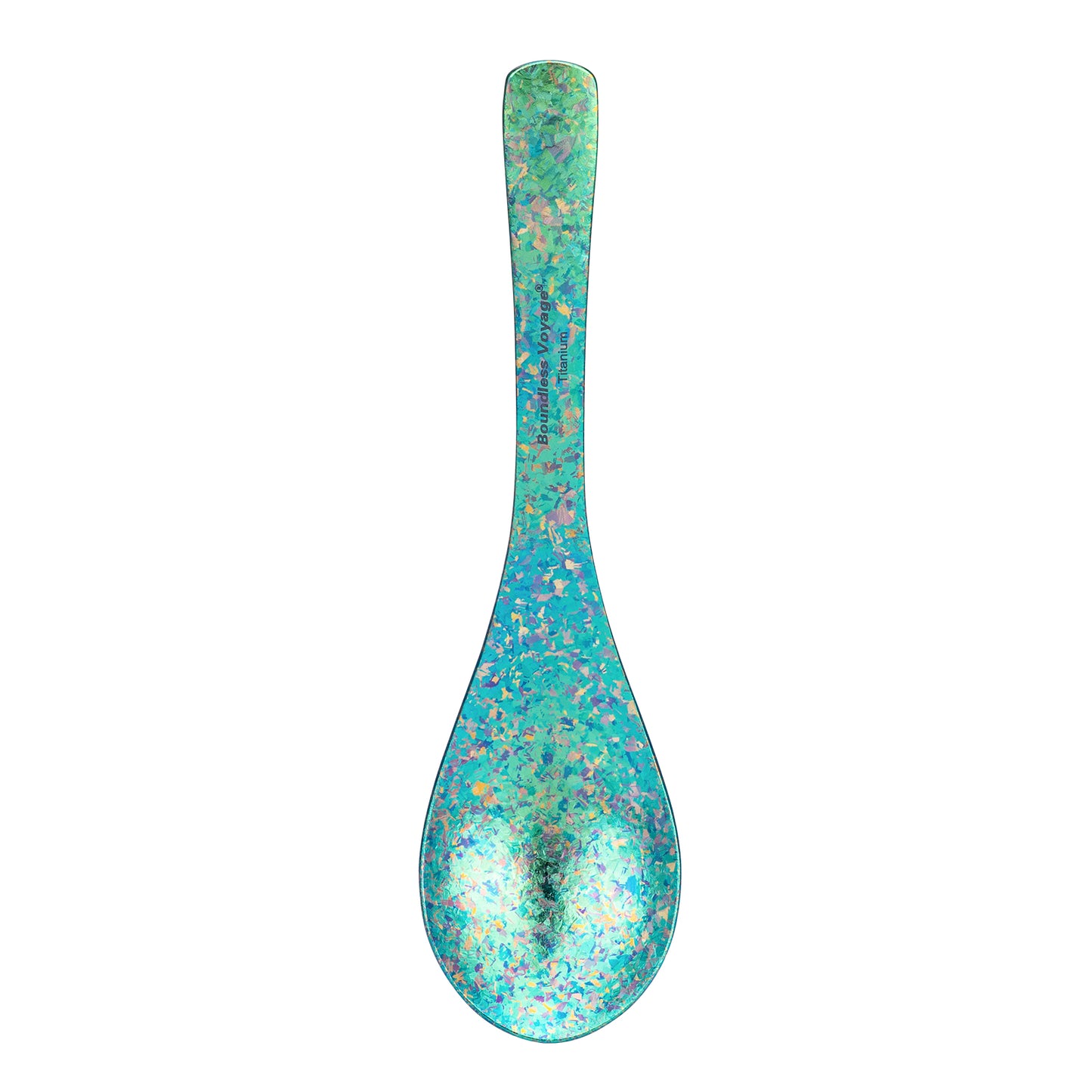 Boundless Voyage Titanium Soup Spoon 155mm One-Piece Ultralight Camping Cutlery for Outdoor Home Ti1067T