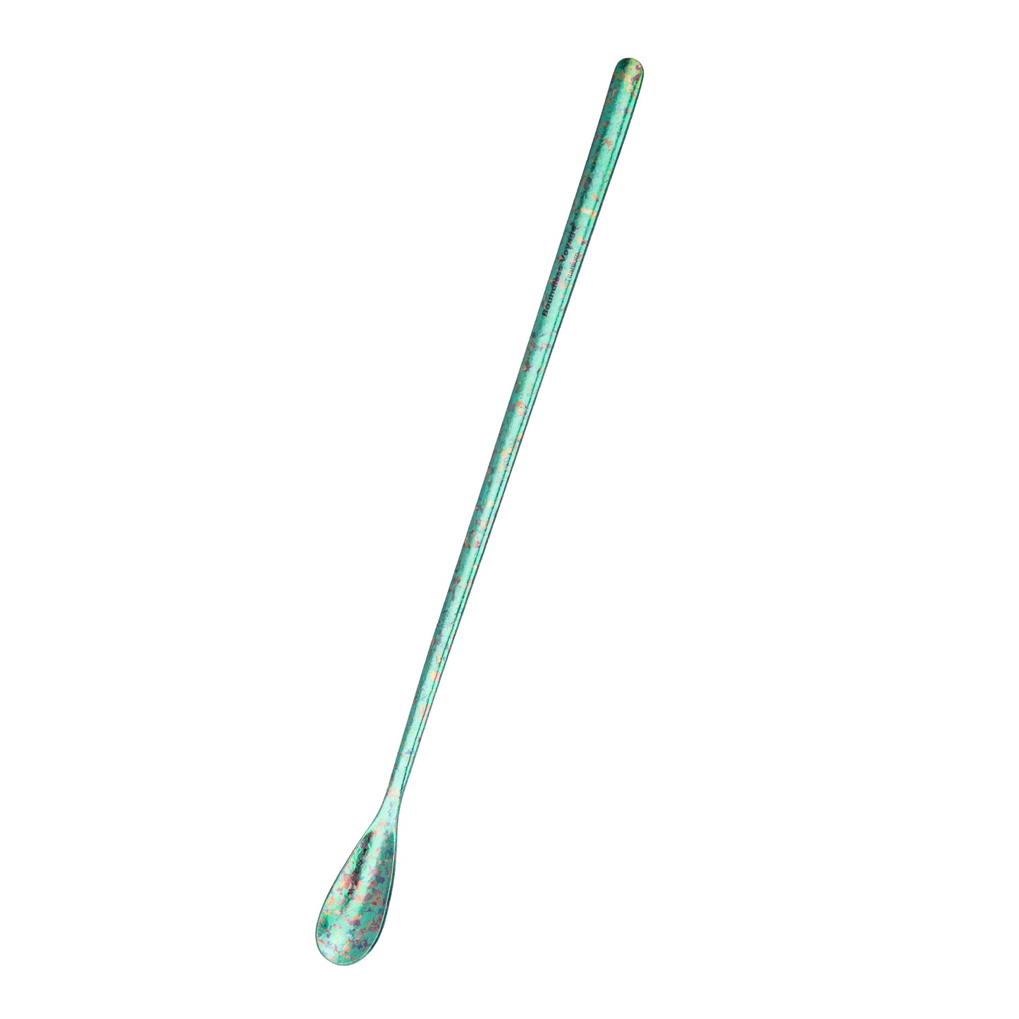 Boundless Voyage Titanium Coffee Spoon Long Handle Tea Spoon Ultralight Small Ladle Durable Cutlery Stir Spoon Bar Spoon Cocktail Mixing Stirrers for Drink Ti1034T-Ti1035T