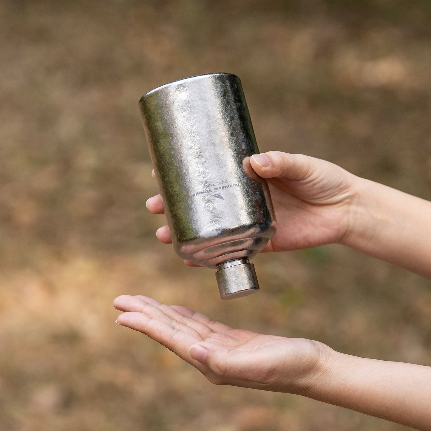Boundless Voyage Pure Titanium Wine Flask 500ml/1000ml Whiskey Bottle Leakproof Portable Liquor Spirit Flask for Outdoor & Travel, Camping, Hiking for Men, Coating Free, Narrow-Mouth Ti3268D-Ti3269D
