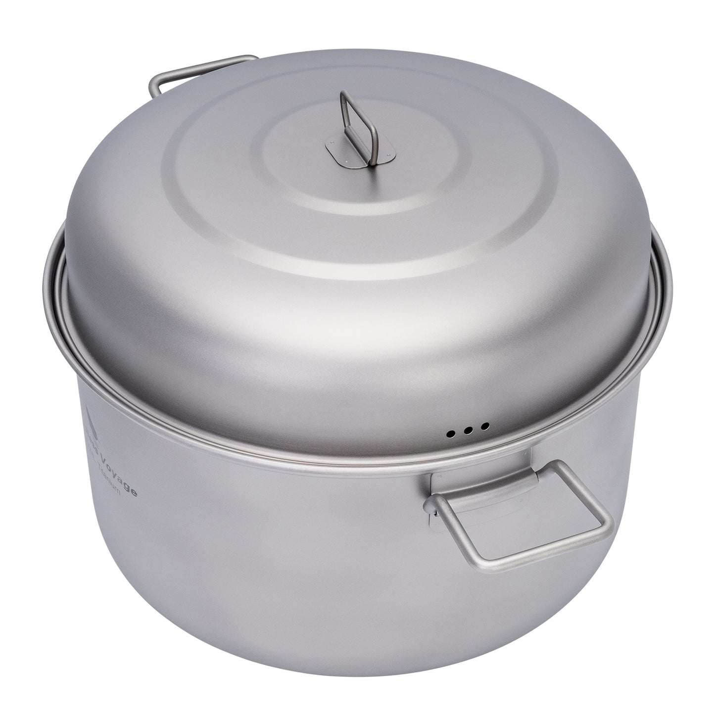 Boundless Voyage Titanium Steamer & Soup Hanging Pot, Lightweight Portable Cookware Kit for Outdoor Camping Hiking Picnic Travel & Household Kitchen Ti2115C