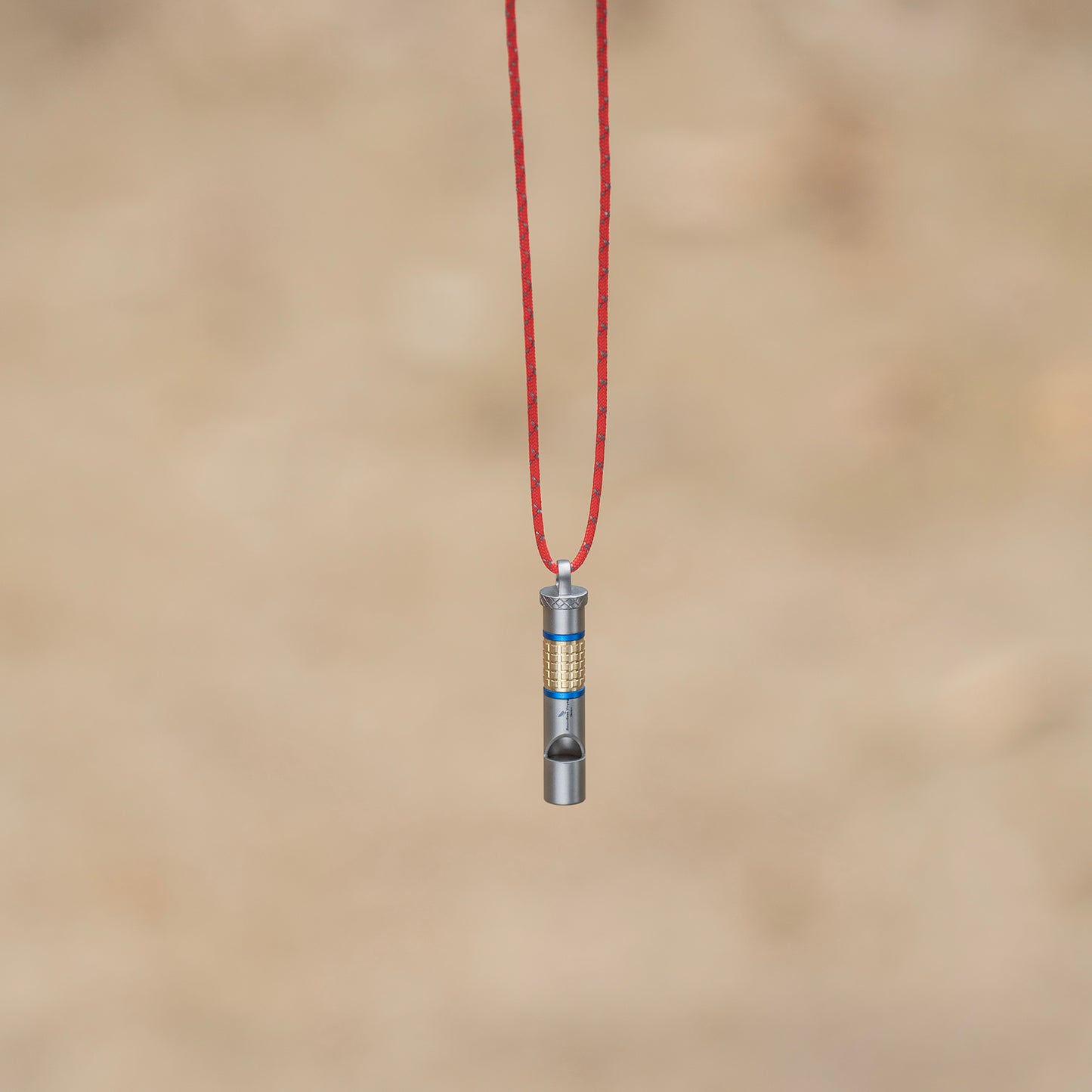 Boundless Voyage Titanium Whistle Emergency Survival Safety Whistles with Lanyard Loud for Outdoor Camping Hiking Coaches Training Sports Keychain Whistle Ti9013O